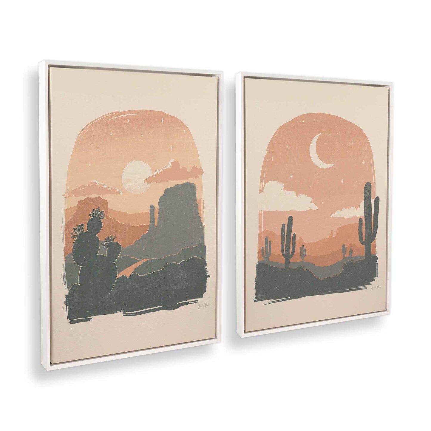 [Color:Opaque White], Picture of art in a White frame at an angle