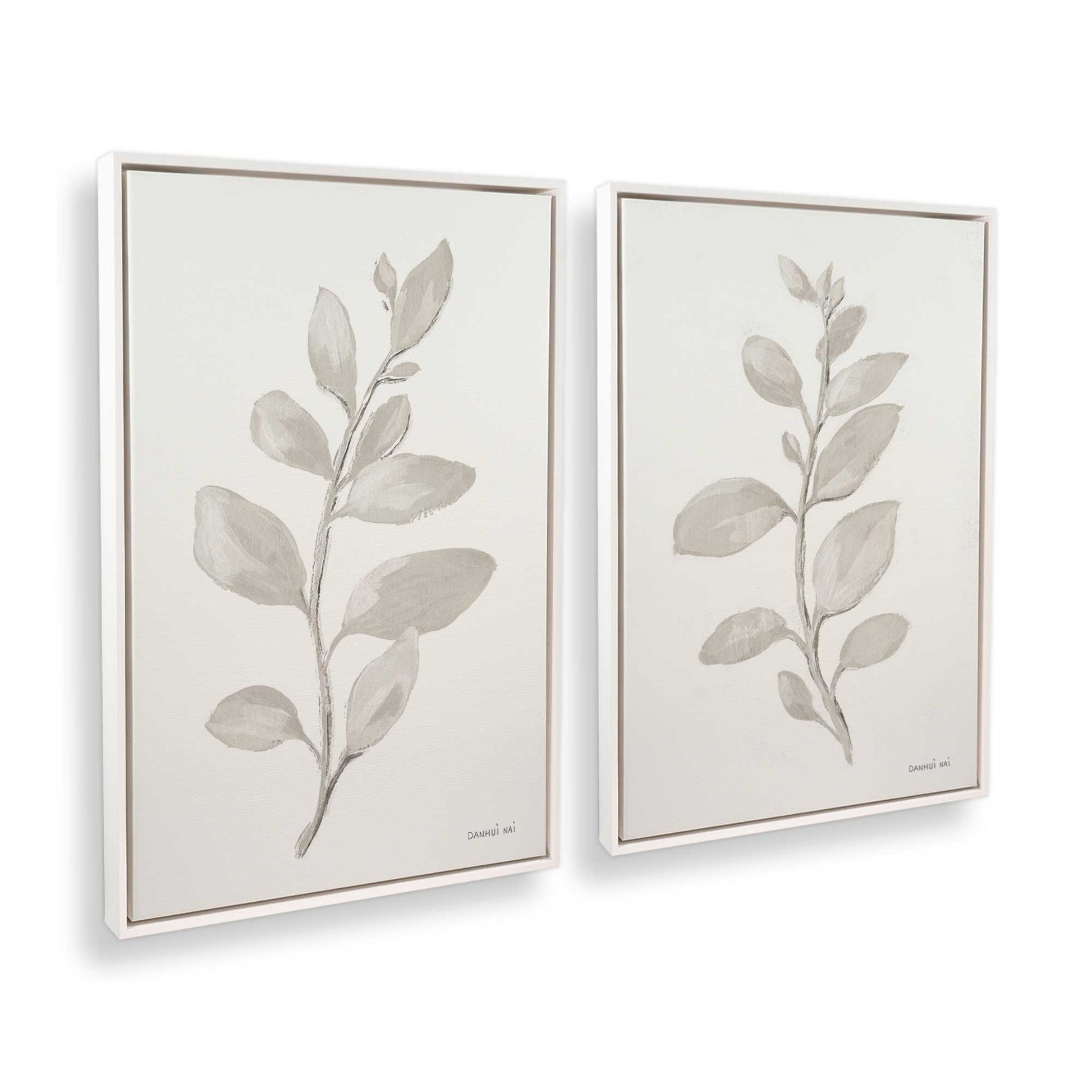 [Color:Opaque White], Picture of art in a White frame at an angle