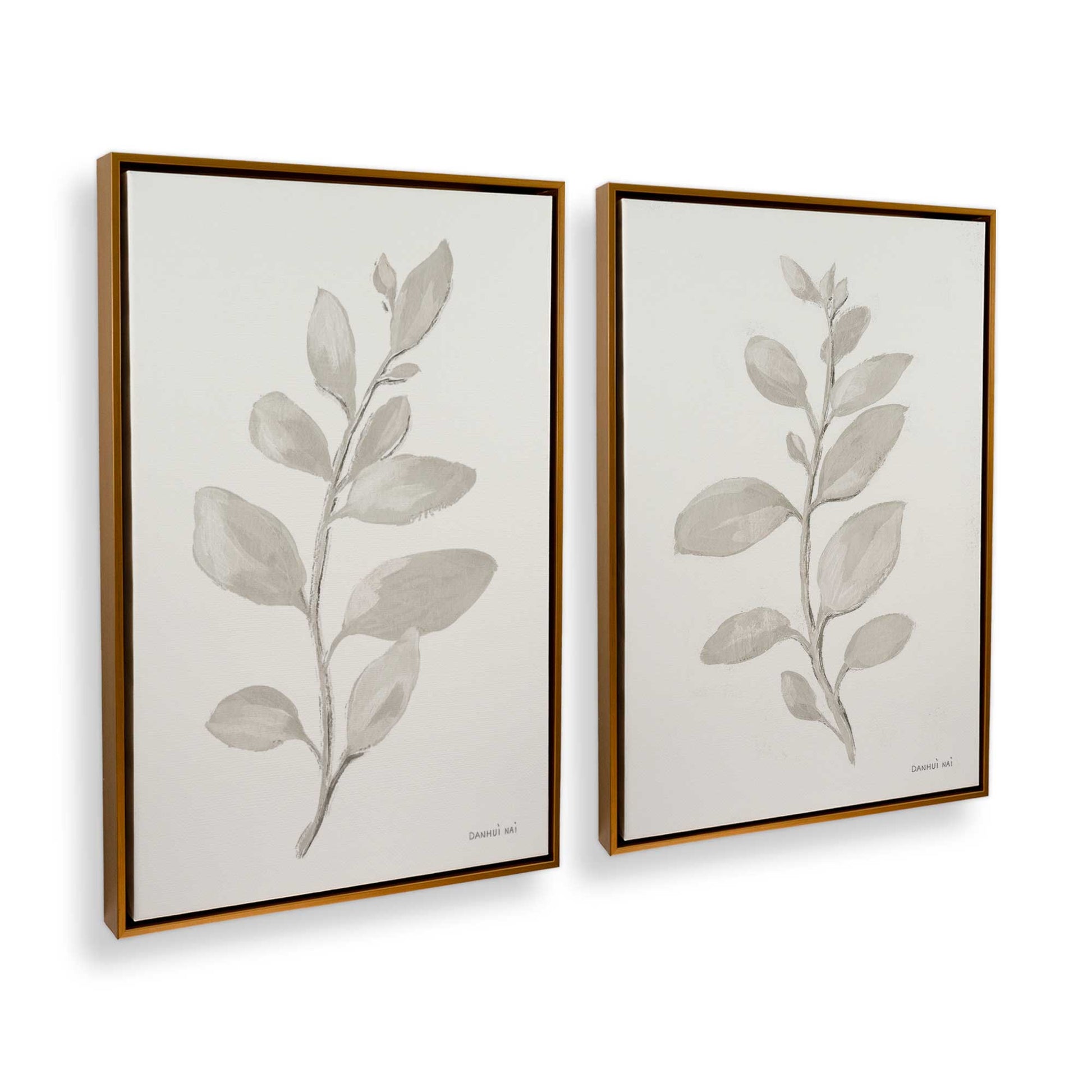 [Color:Polished Gold], Picture of art in a Polished Gold frame at an angle