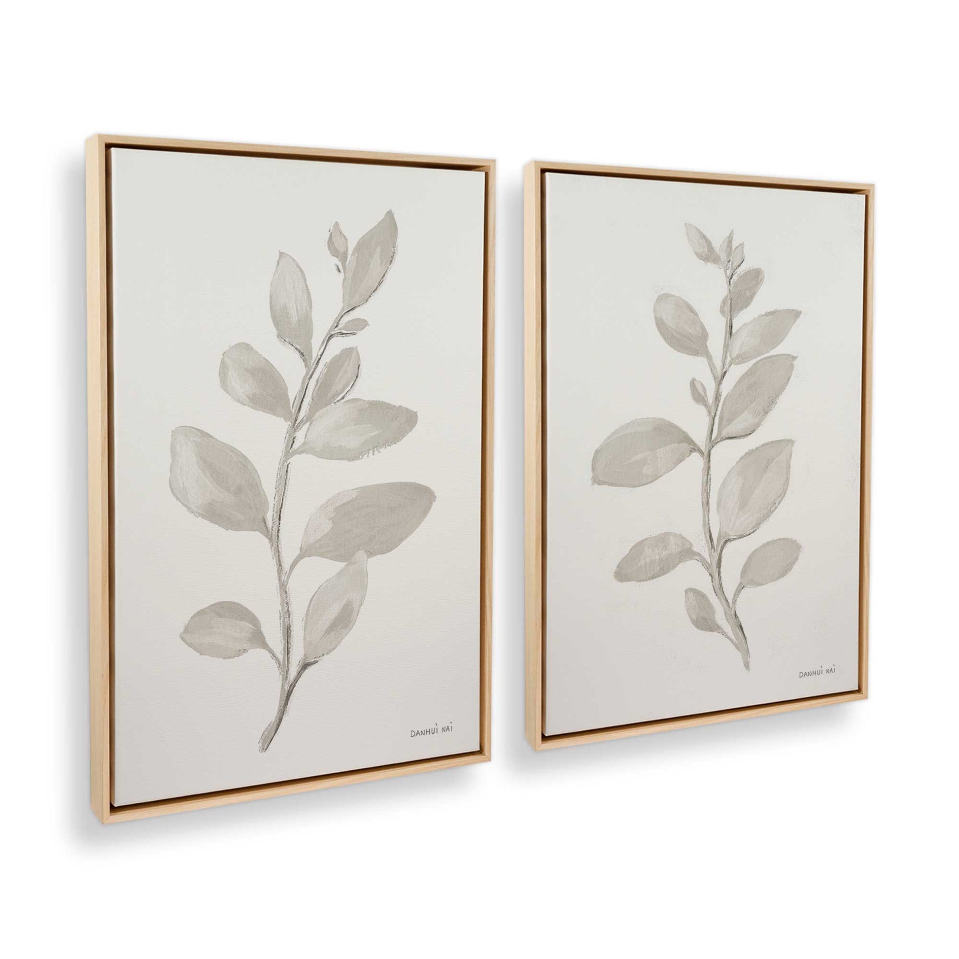 [Color:American Maple], Picture of art in a American Maple frame at an angle