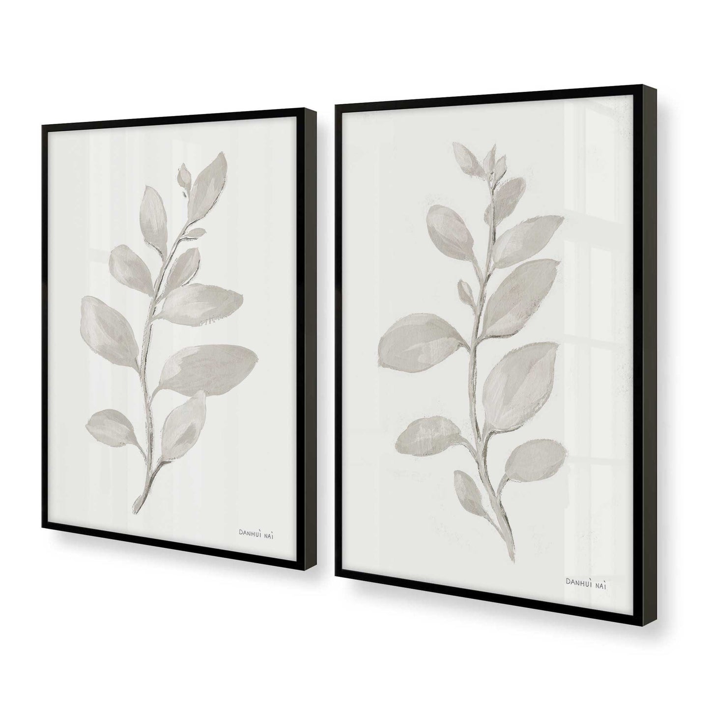 [Color:Satin Black], Picture of art in a Satin Black frame at an angle