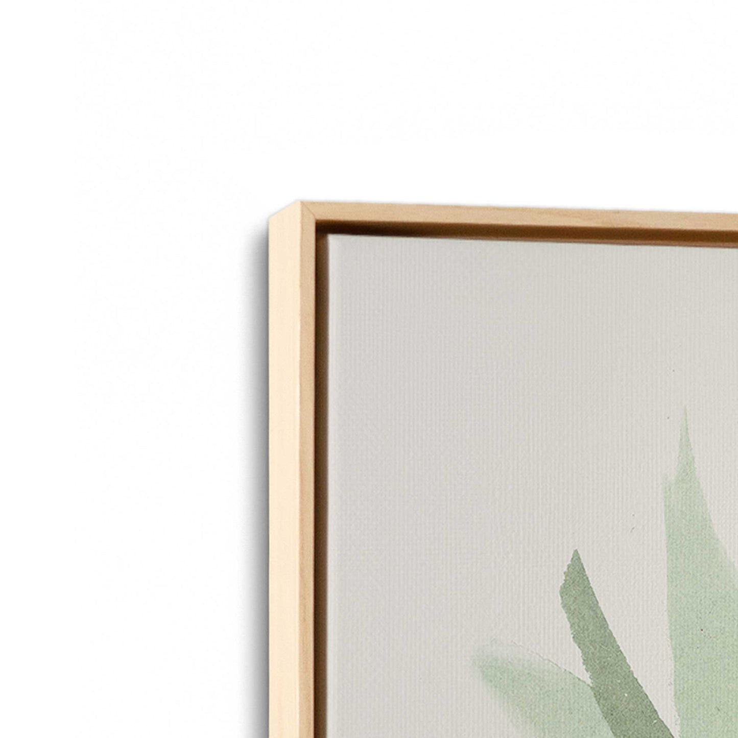 [Color:American Maple], Picture of art in a American Maple frame at an angle