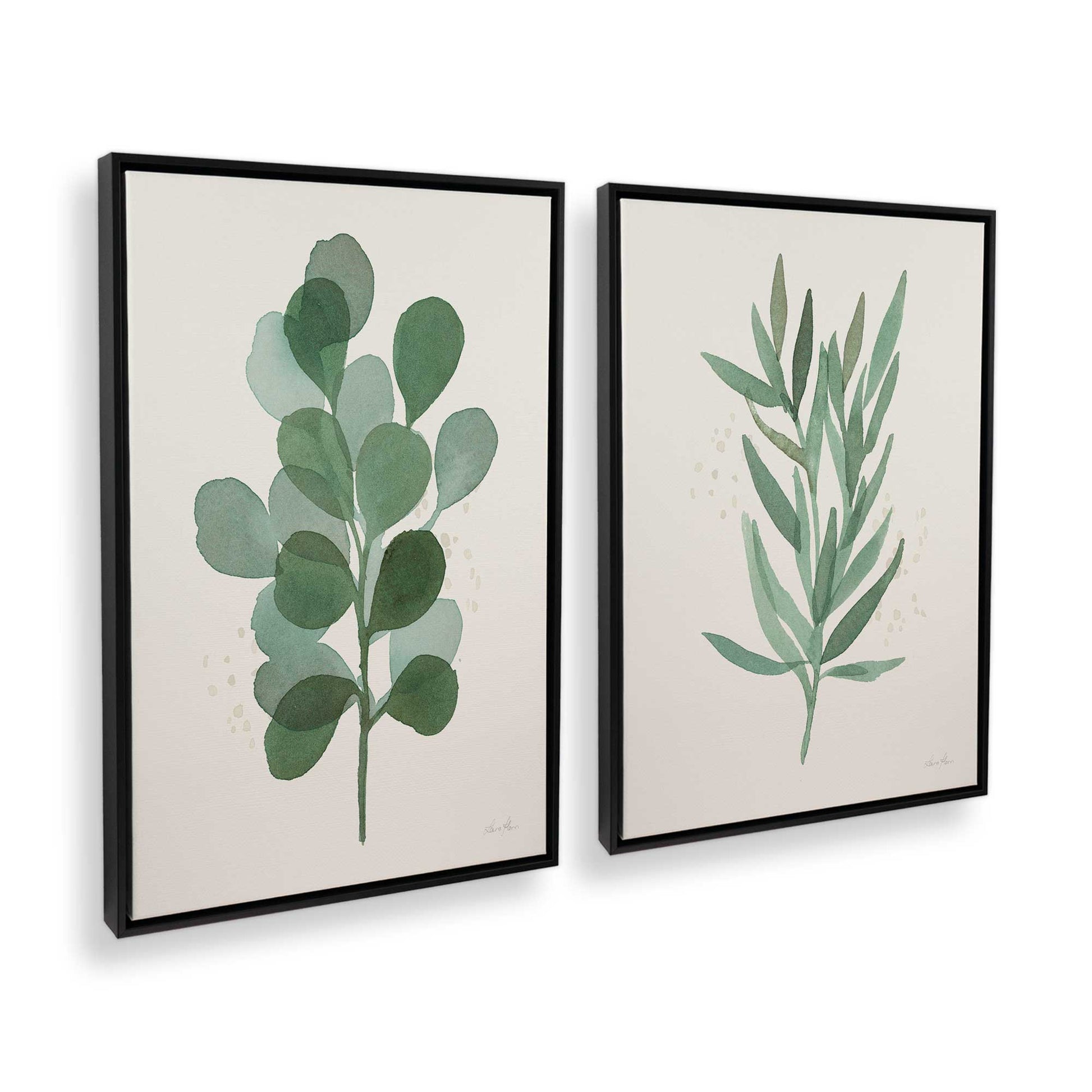 [Color:Satin Black], Picture of art in a Satin Black frame at an angle