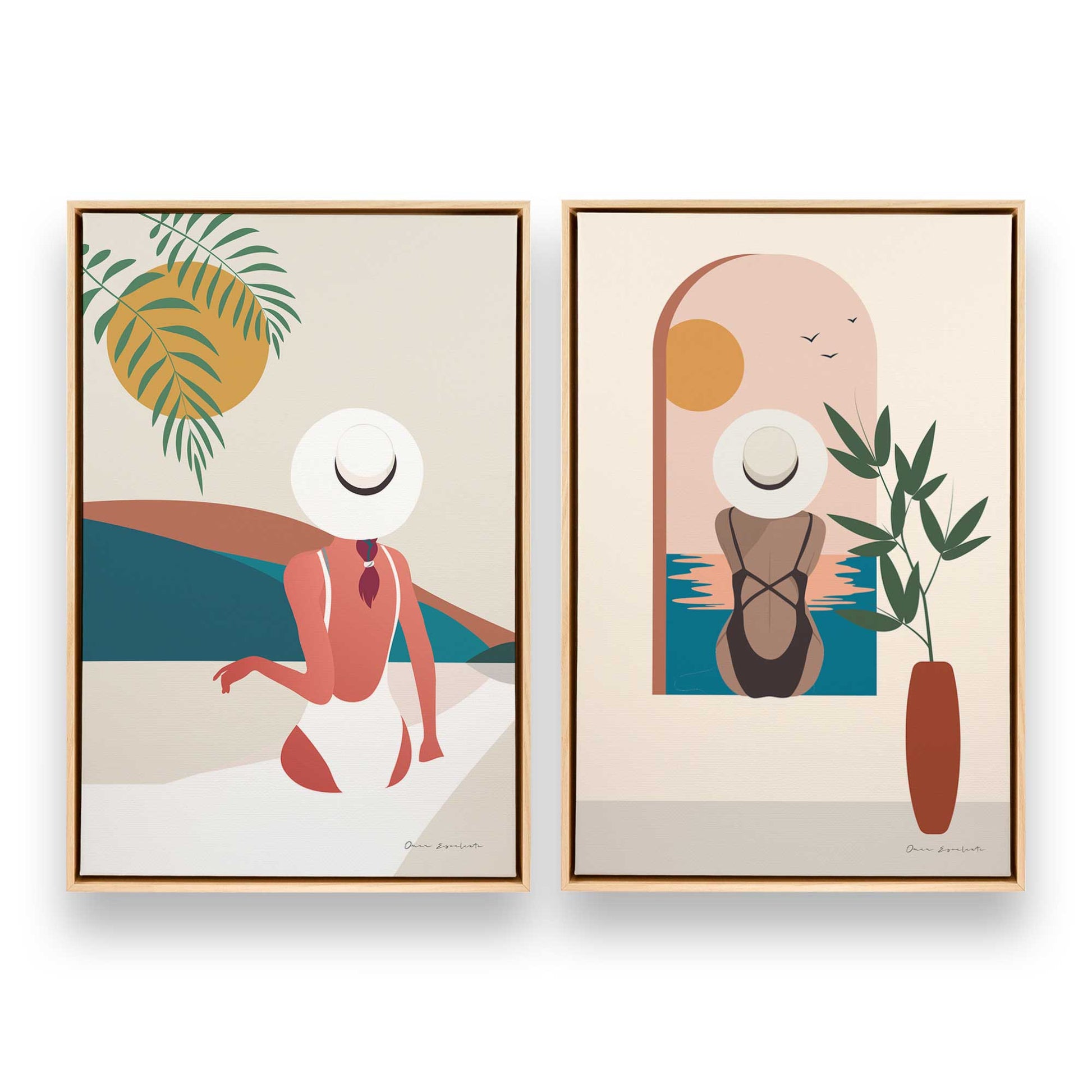 [Color:American Maple], Picture of art in a American Maple frame