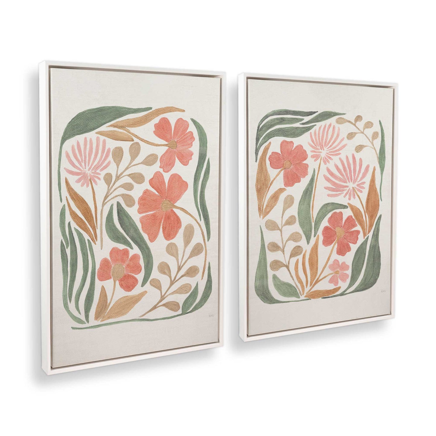 [Color:Opaque White], Picture of art in a White frame at an angle