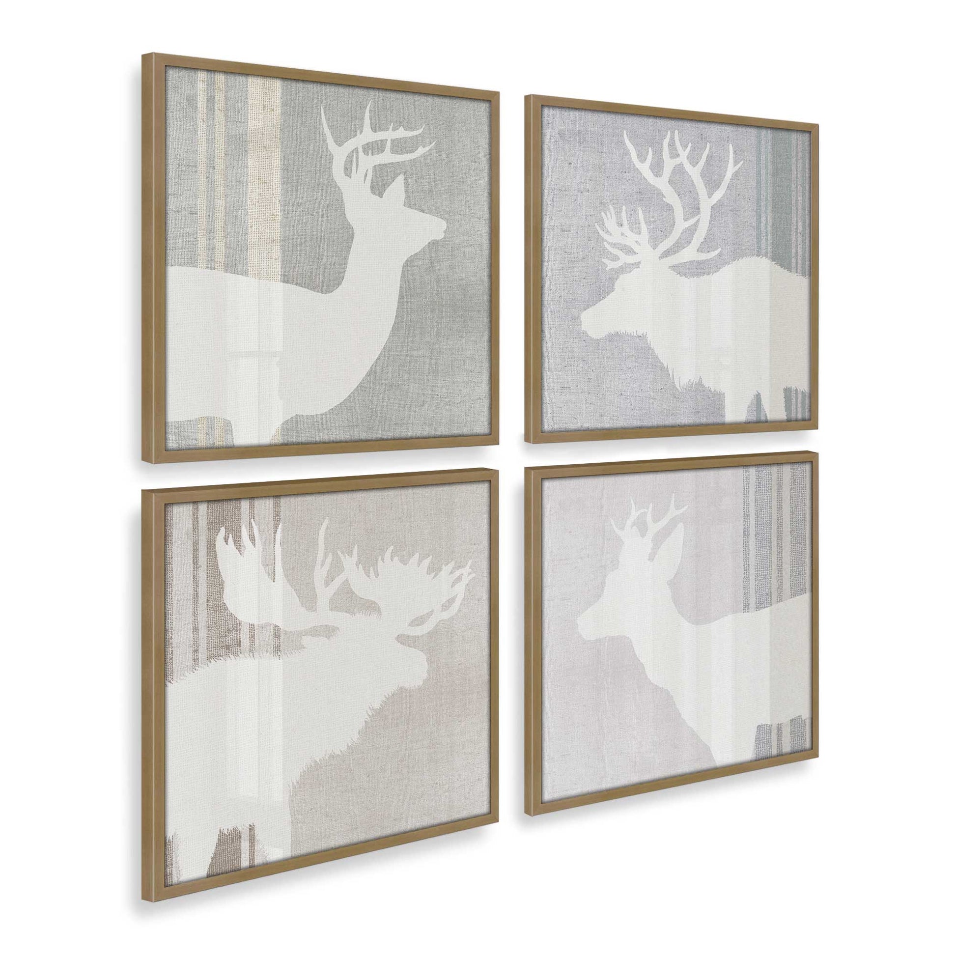 [Color:Brushed Gold], Picture of art in a Brushed Gold frame of the corner