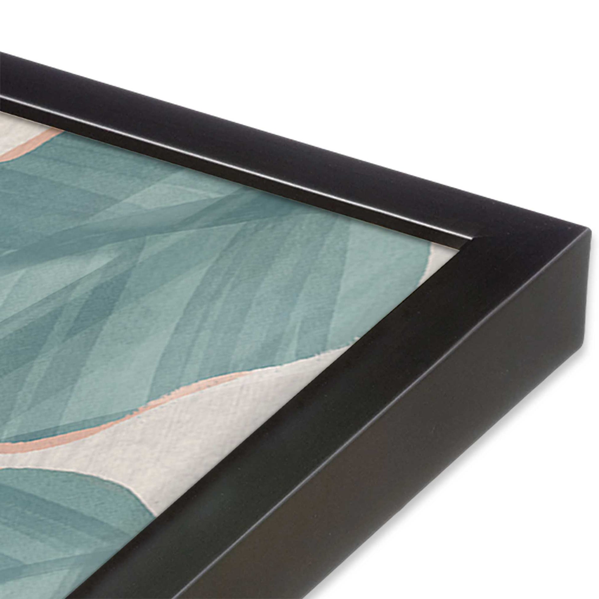 [Color:Weathered Zinc], Picture of art in a Weathered Zinc frame at an angle