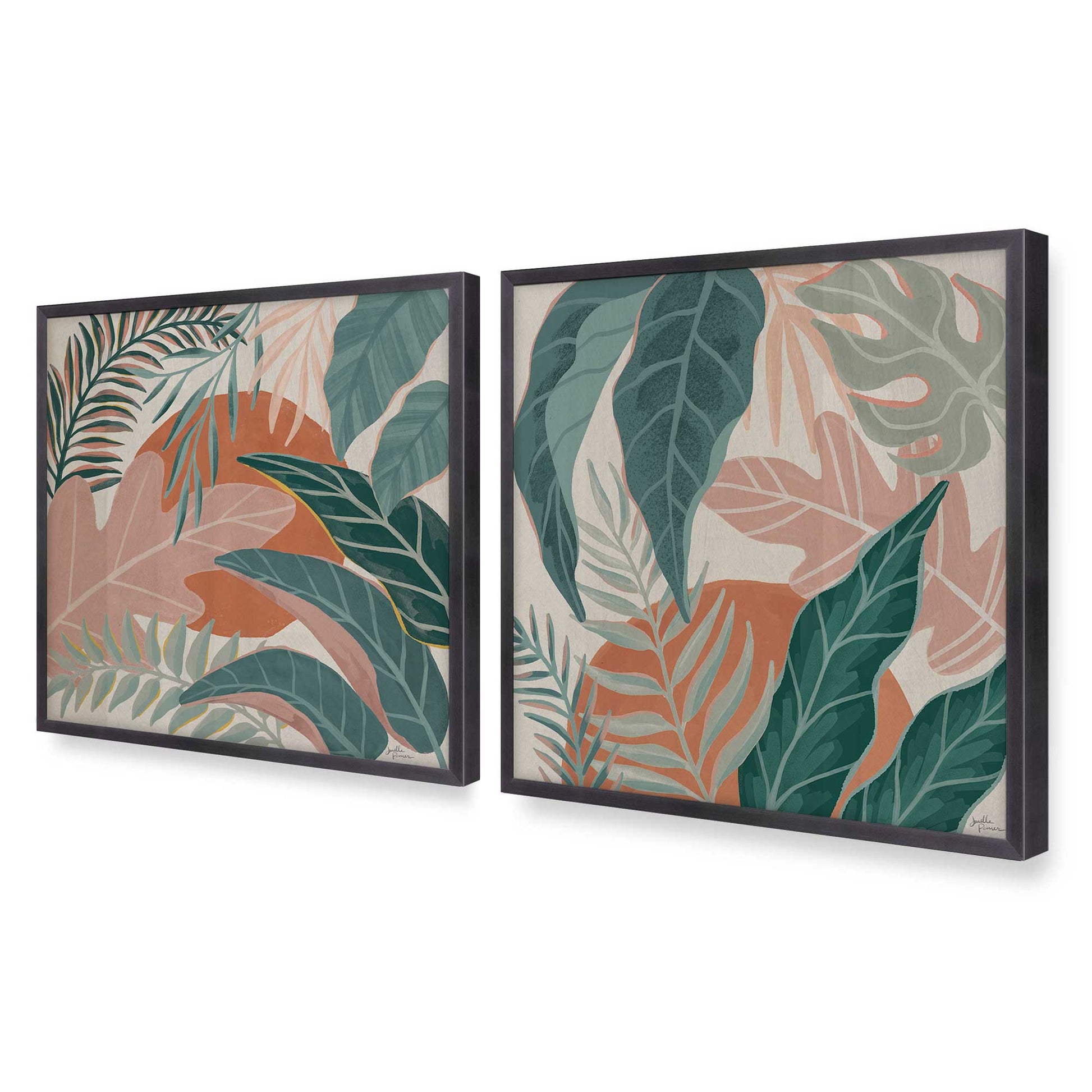 [Color:Weathered Zinc], Picture of art in a Weathered Zinc frame of the corner
