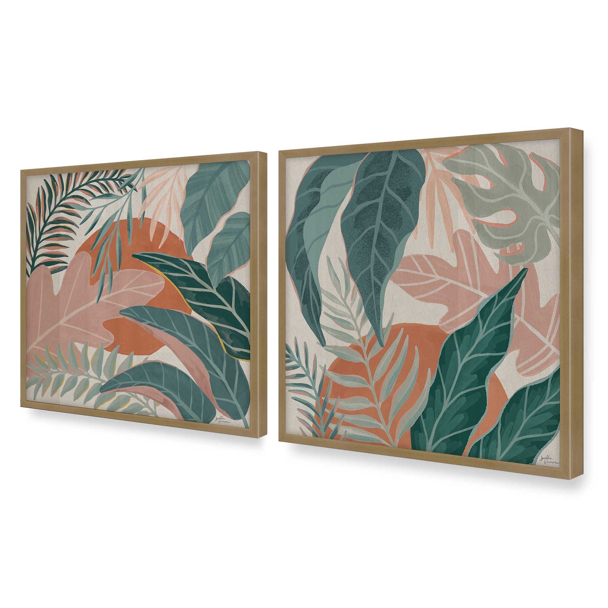 [Color:Brushed Gold], Picture of art in a Brushed Gold frame of the corner