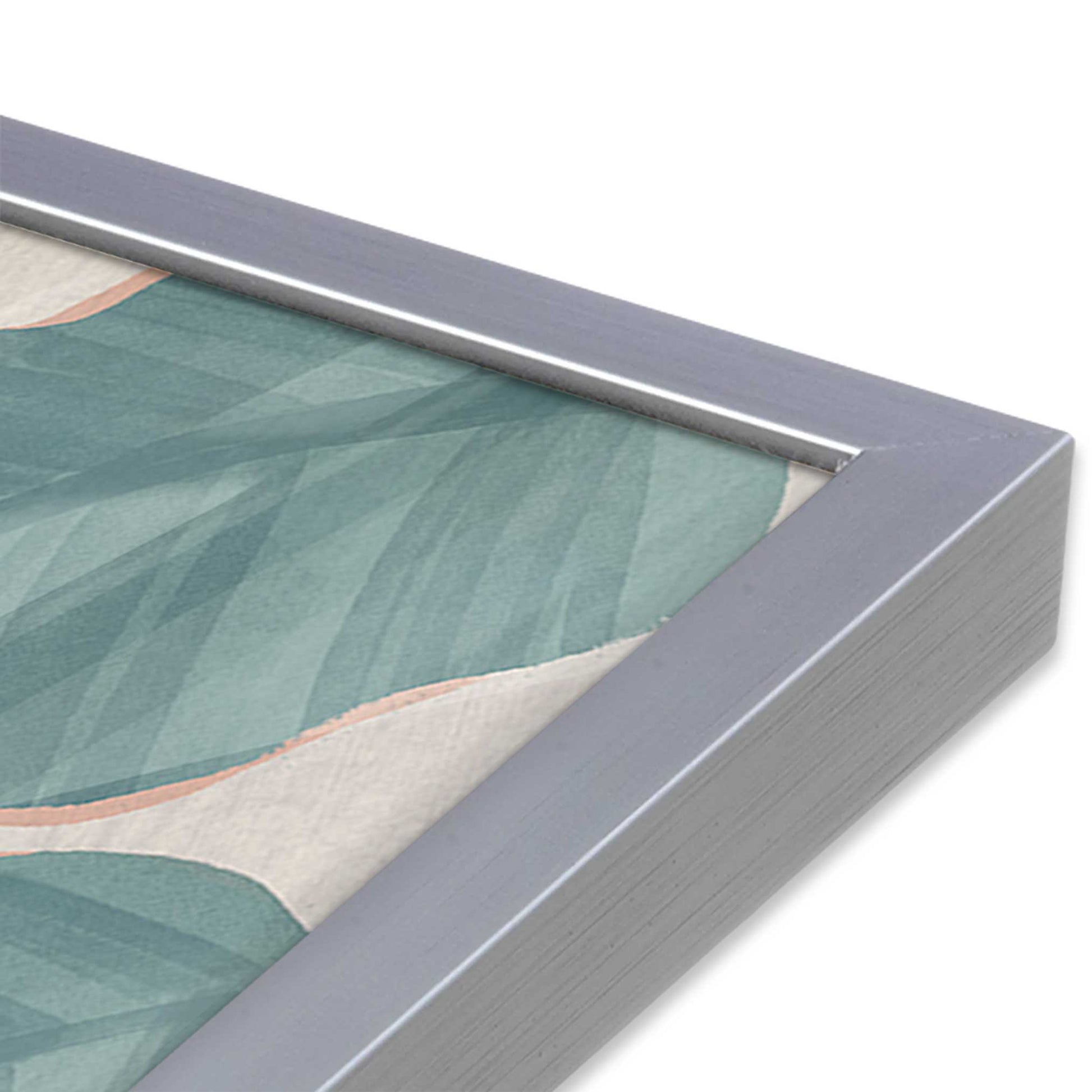 [Color:Polished Chrome], Picture of art in a Polished Chrome frame at an angle