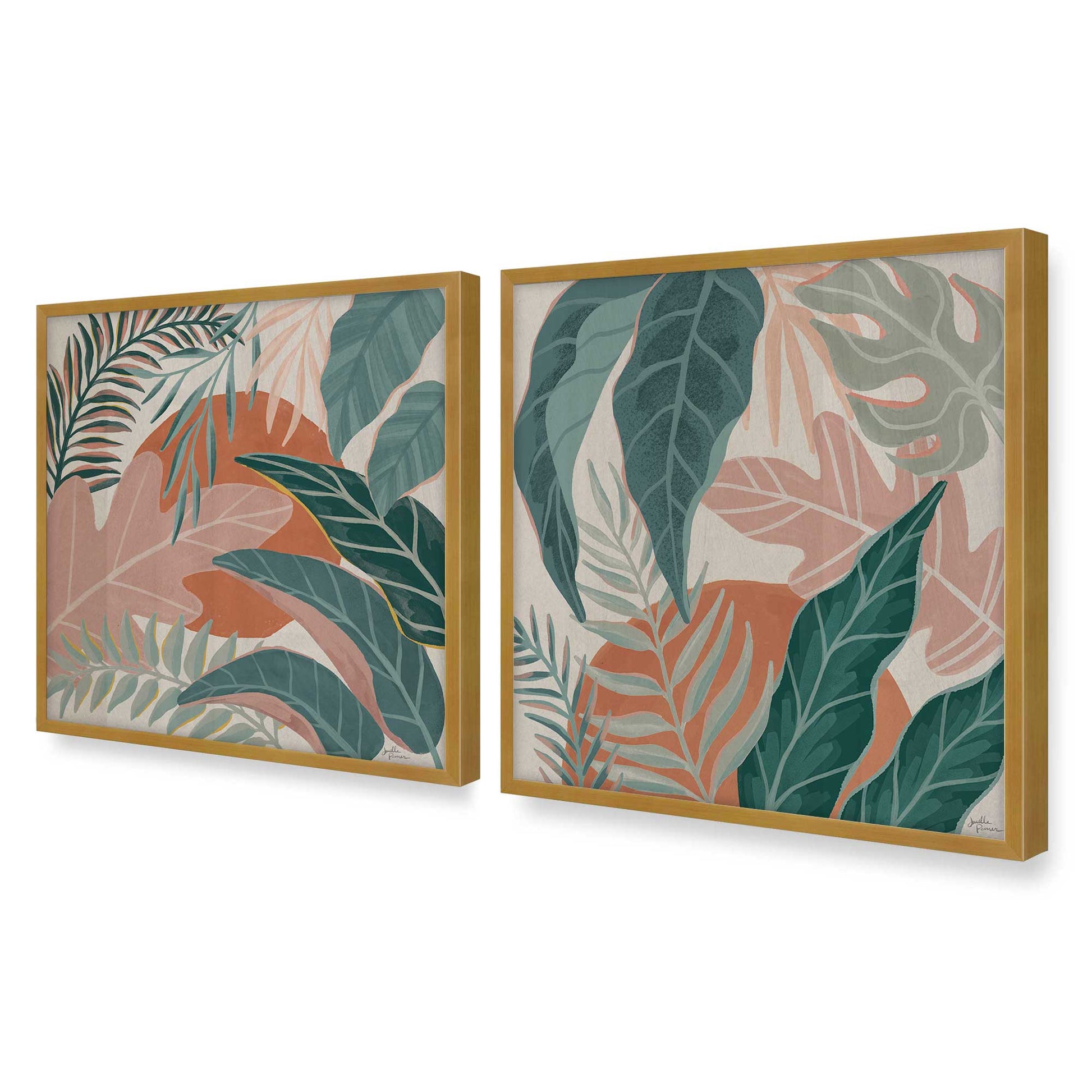 [Color:Polished Gold], Picture of art in a Polished Gold frame of the corner