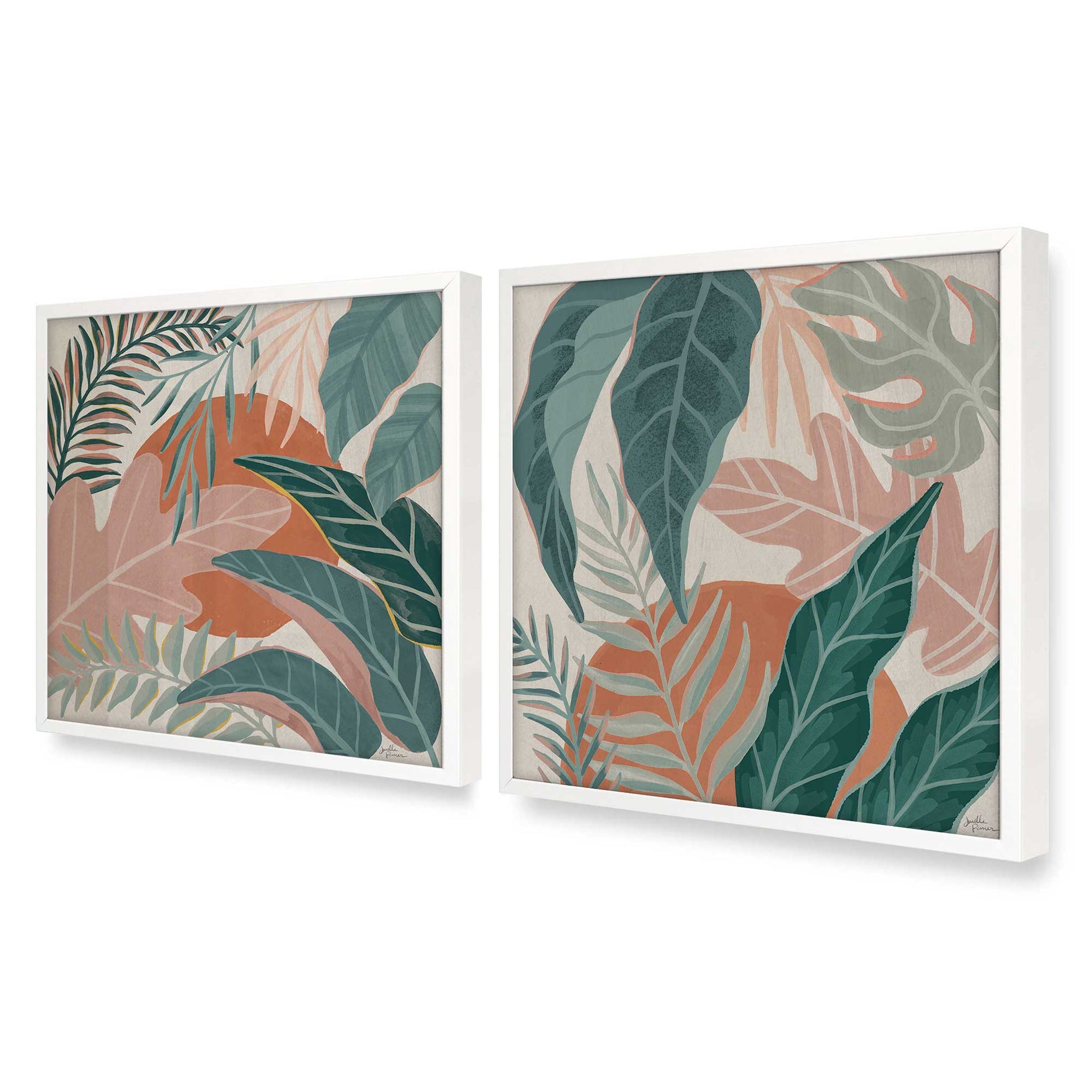 [Color:Opaque White], Picture of art in a Opaque White frame at an angle