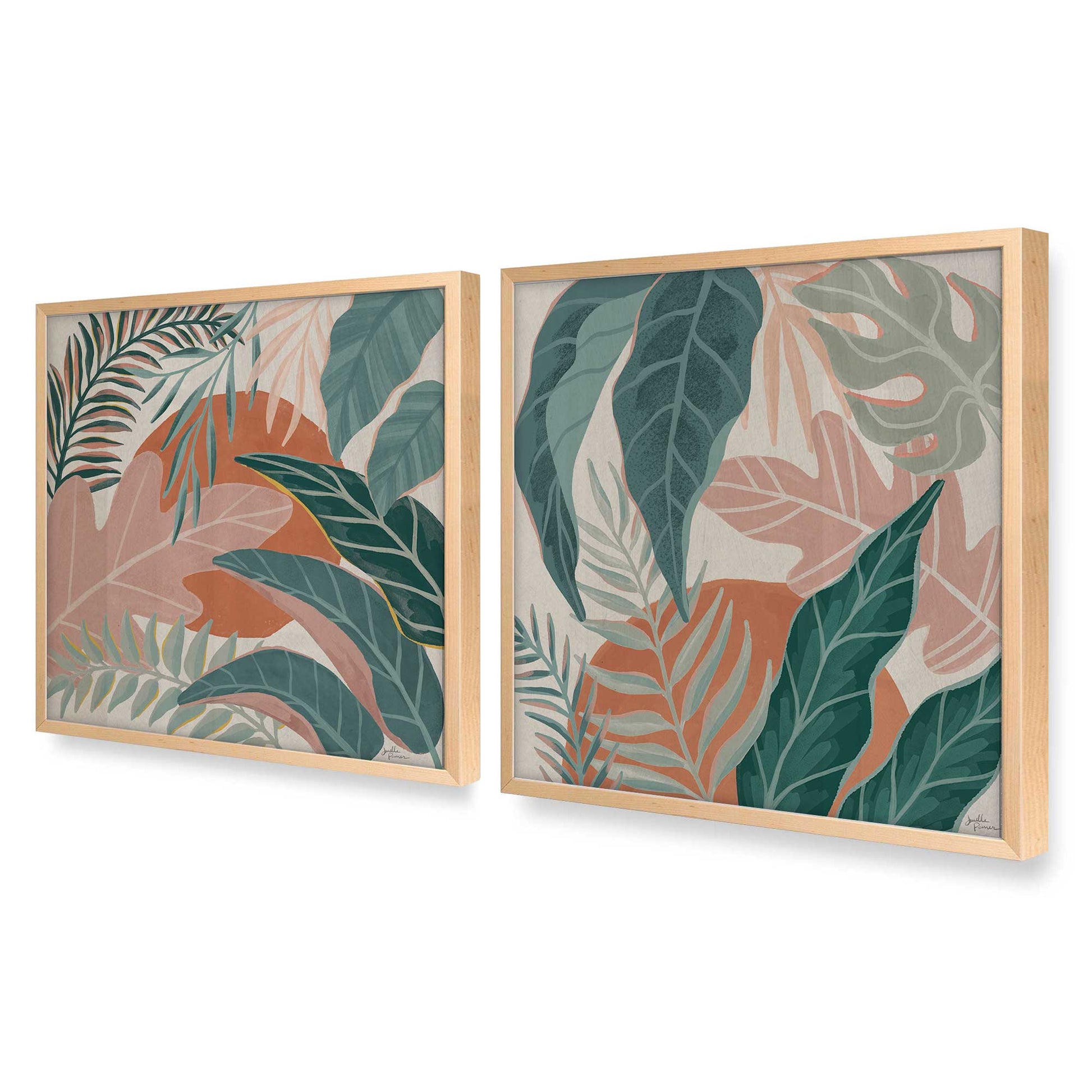[Color:Raw Maple], Picture of art in a Raw Maple frame at an angle