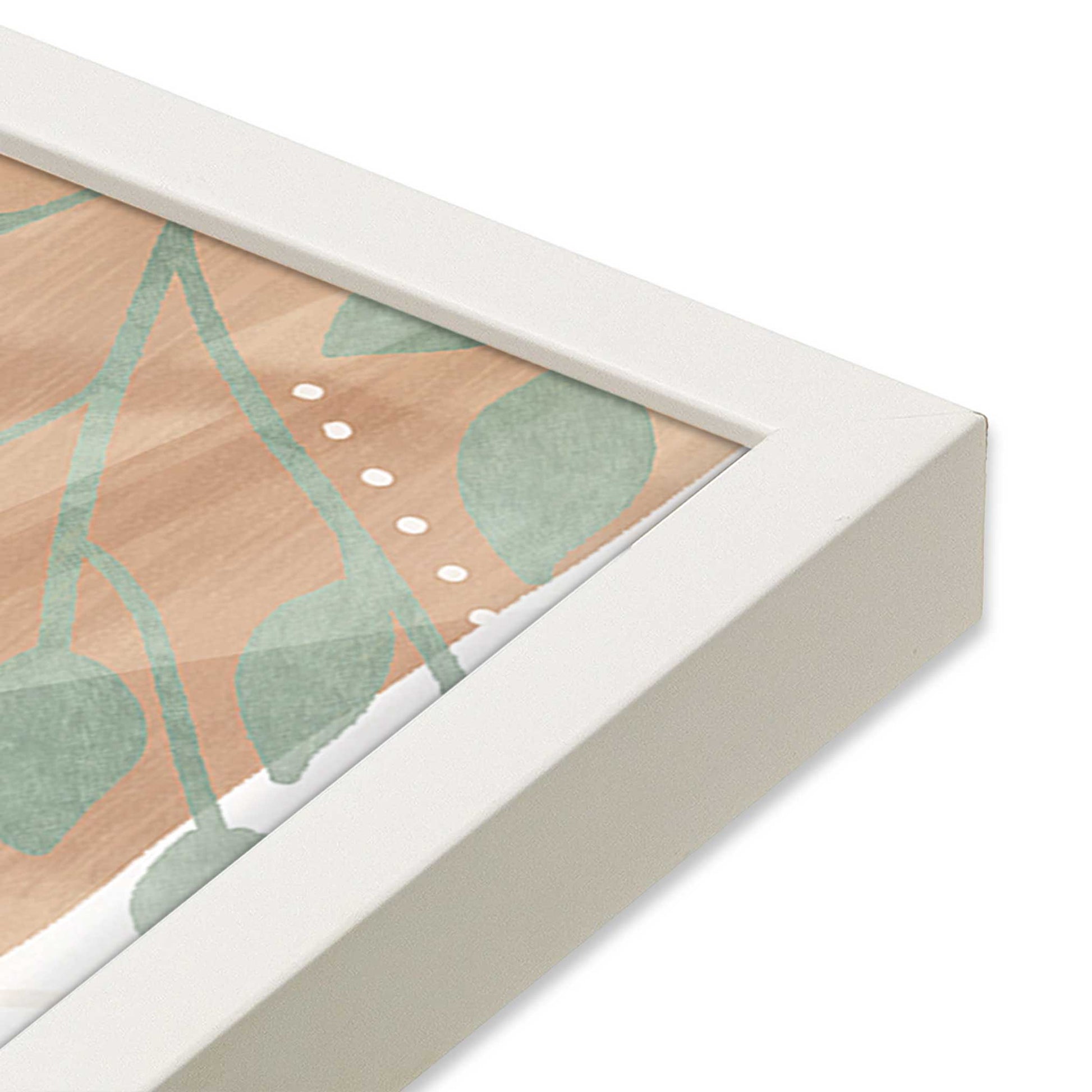[Color:Opaque White], Picture of art in a Opaque White frame of the corner