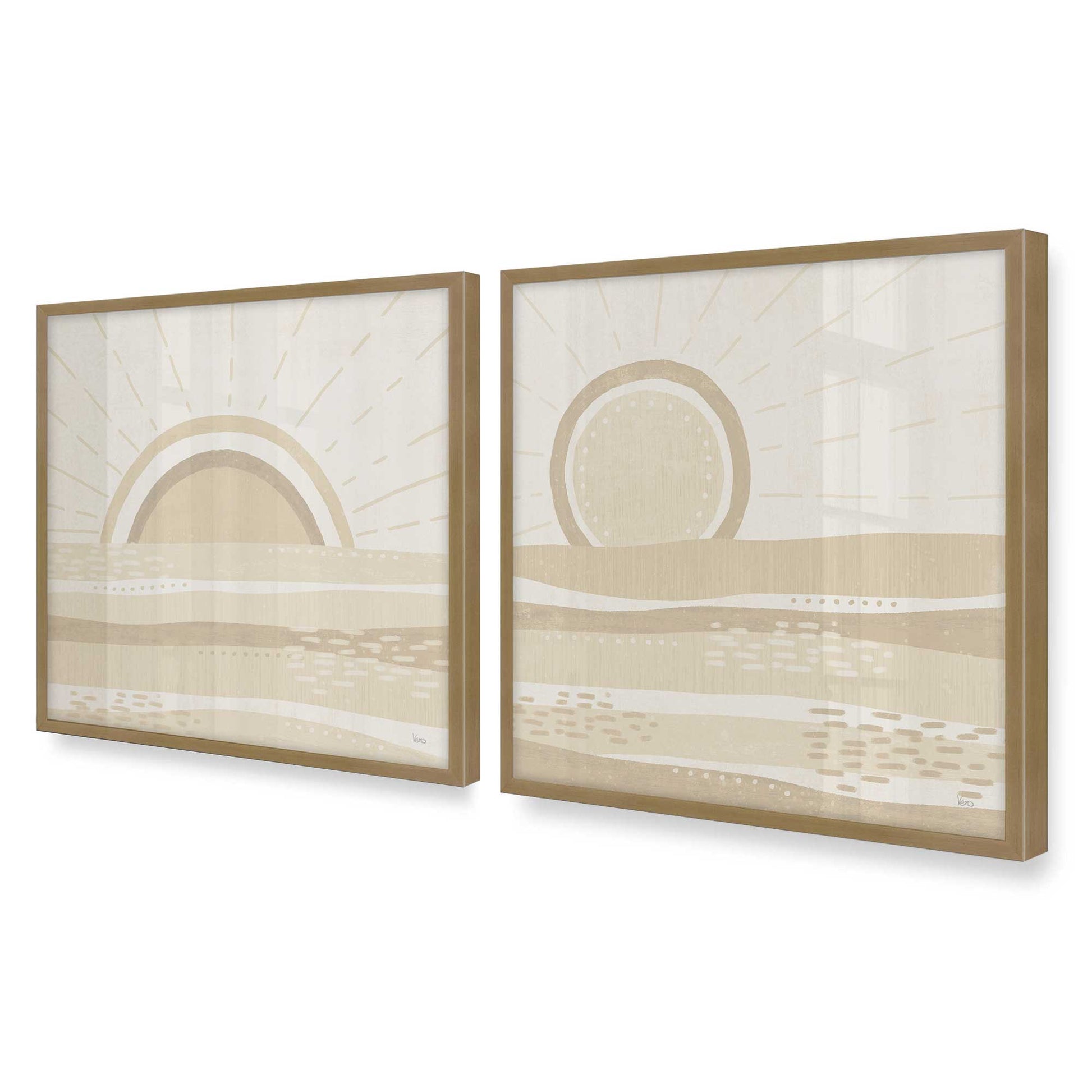 [Color:Brushed Gold], Picture of art in a Brushed Gold frame of the corner