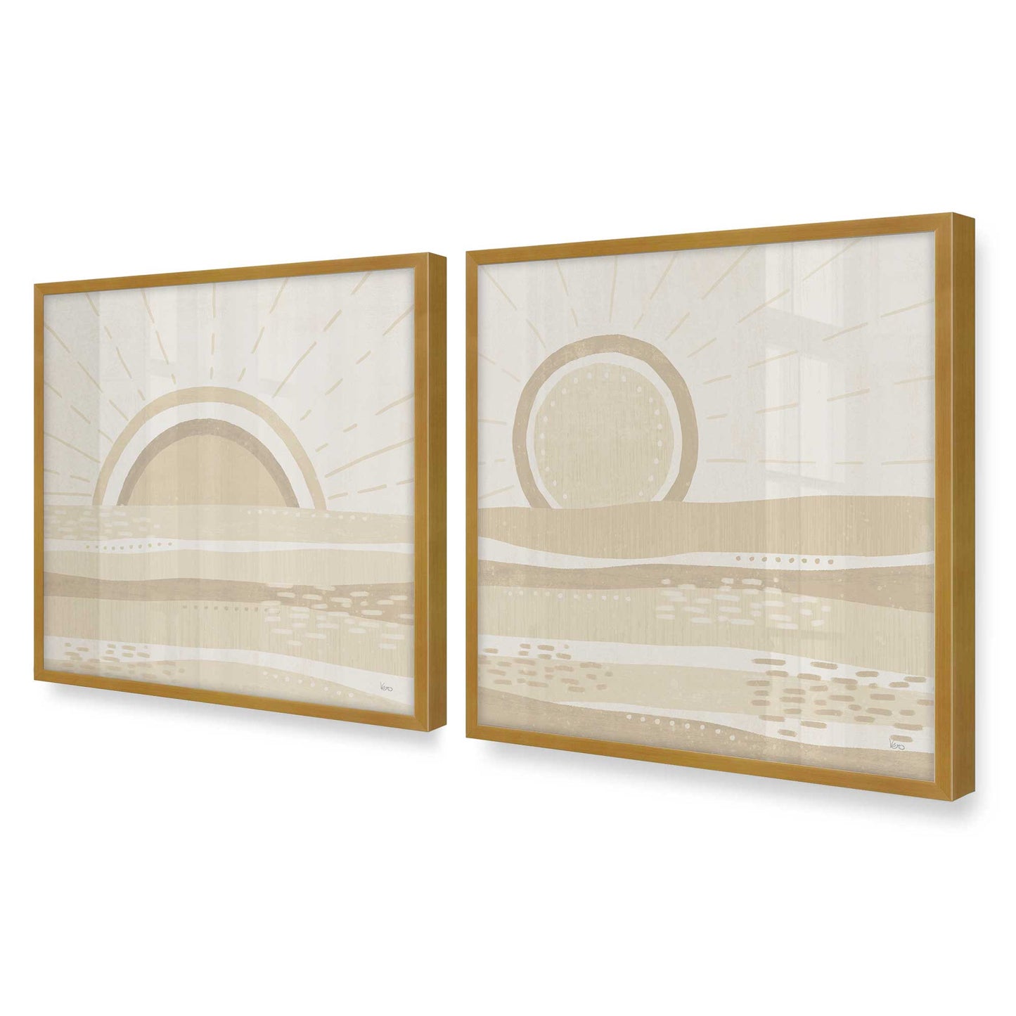 [Color:Polished Gold], Picture of art in a Polished Gold frame of the corner