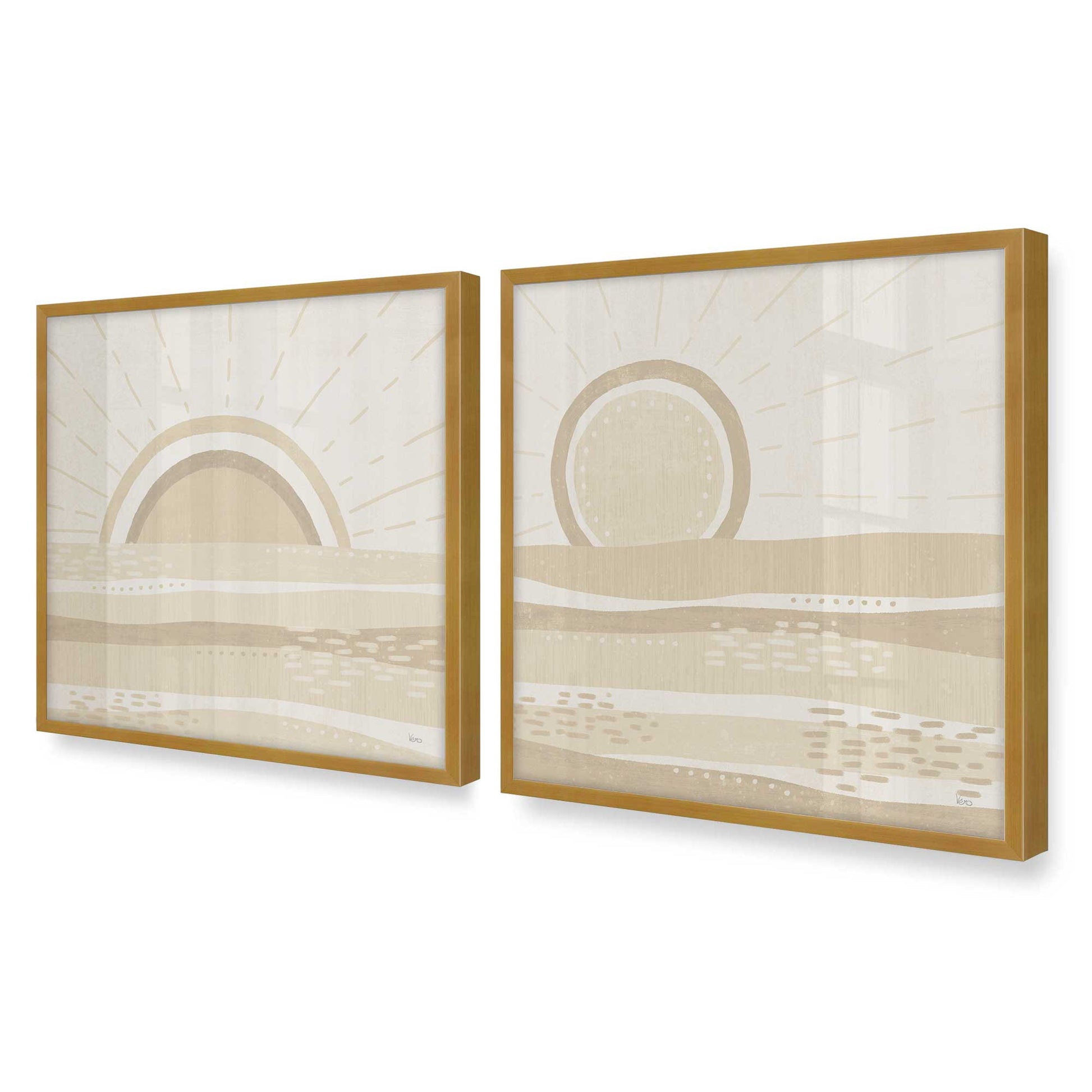 [Color:Polished Gold], Picture of art in a Polished Gold frame of the corner