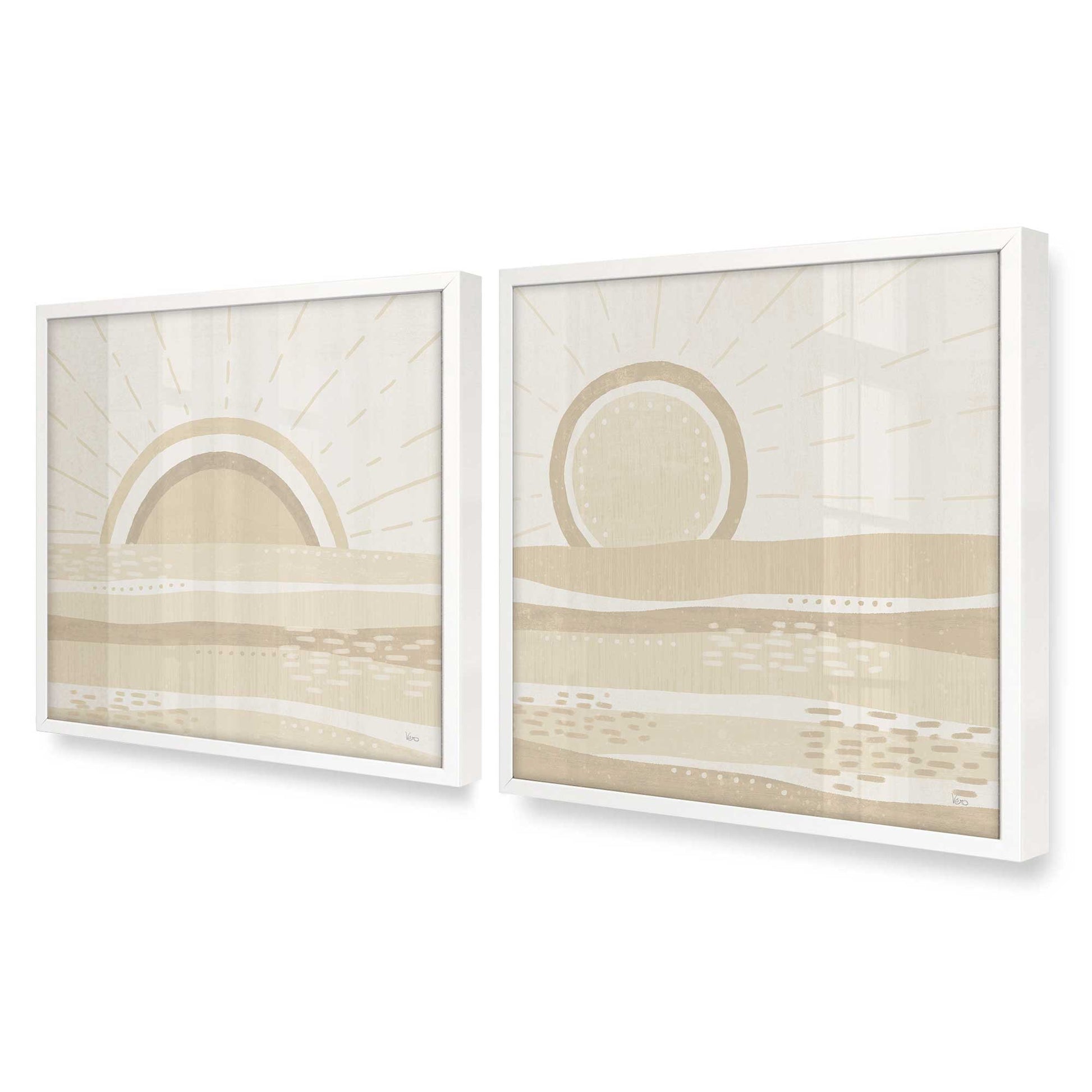[Color:Opaque White], Picture of art in a Opaque White frame at an angle