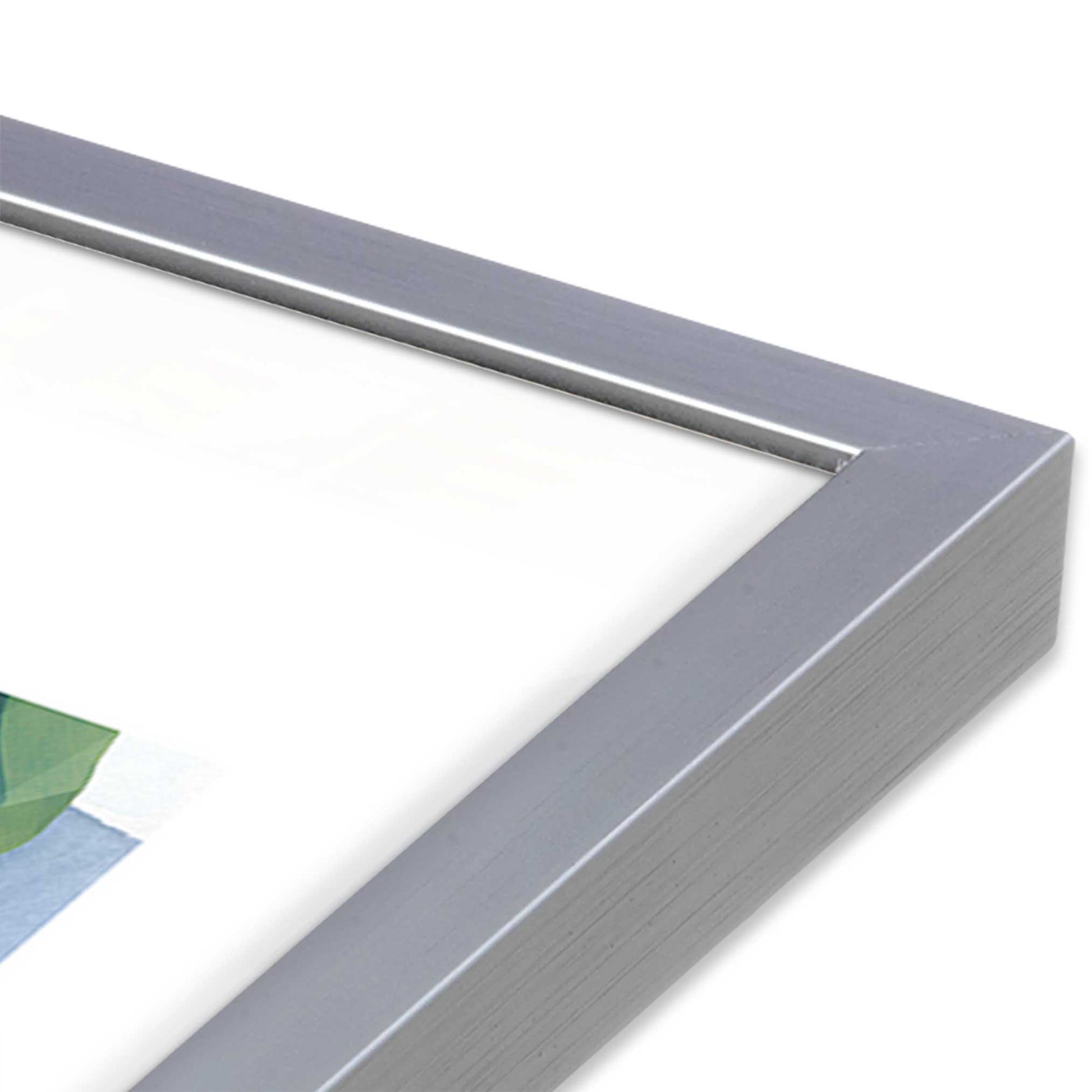 [Color:Polished Chrome], Picture of art in a Polished Chrome frame at an angle