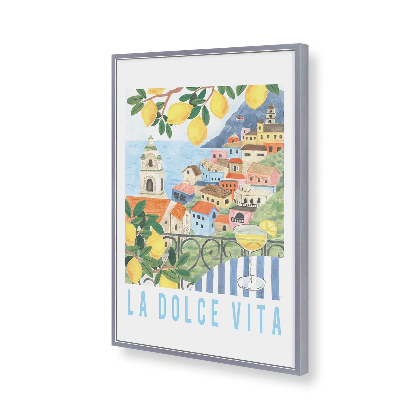 [Color:Polished Chrome], Picture of art in a Polished Chrome frame of the corner