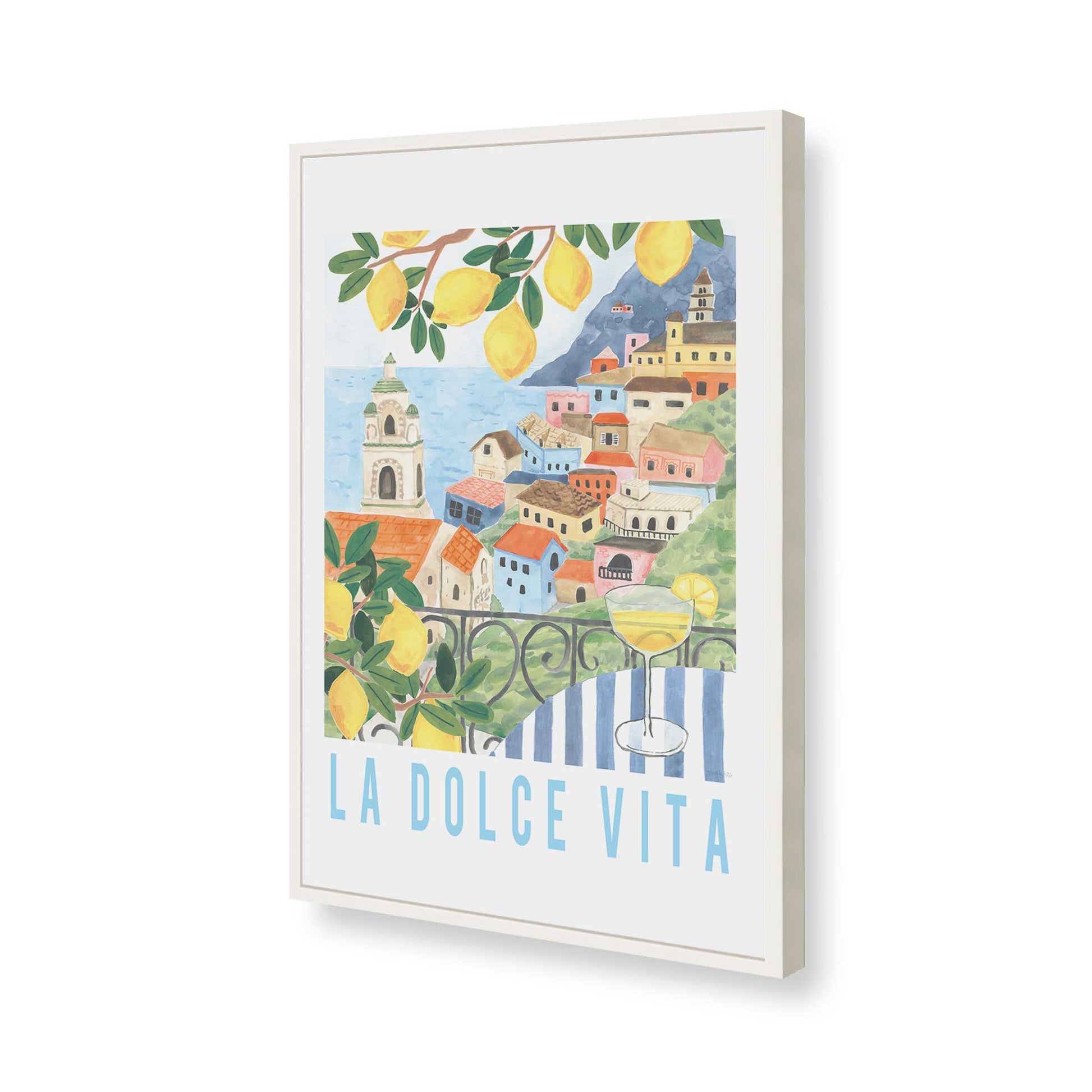 [Color:Opaque White], Picture of art in a Opaque White frame of the corner
