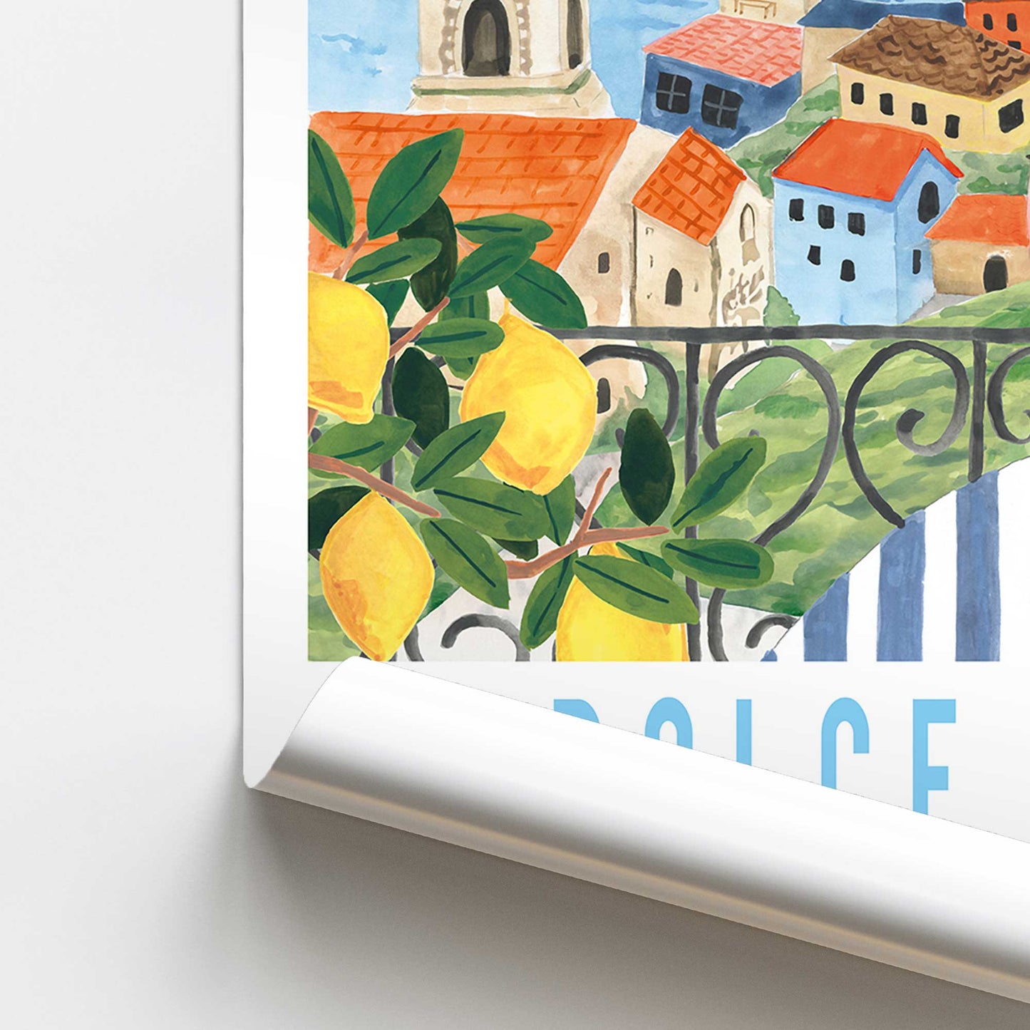 [color:Rolled Print], Picture of close up of art