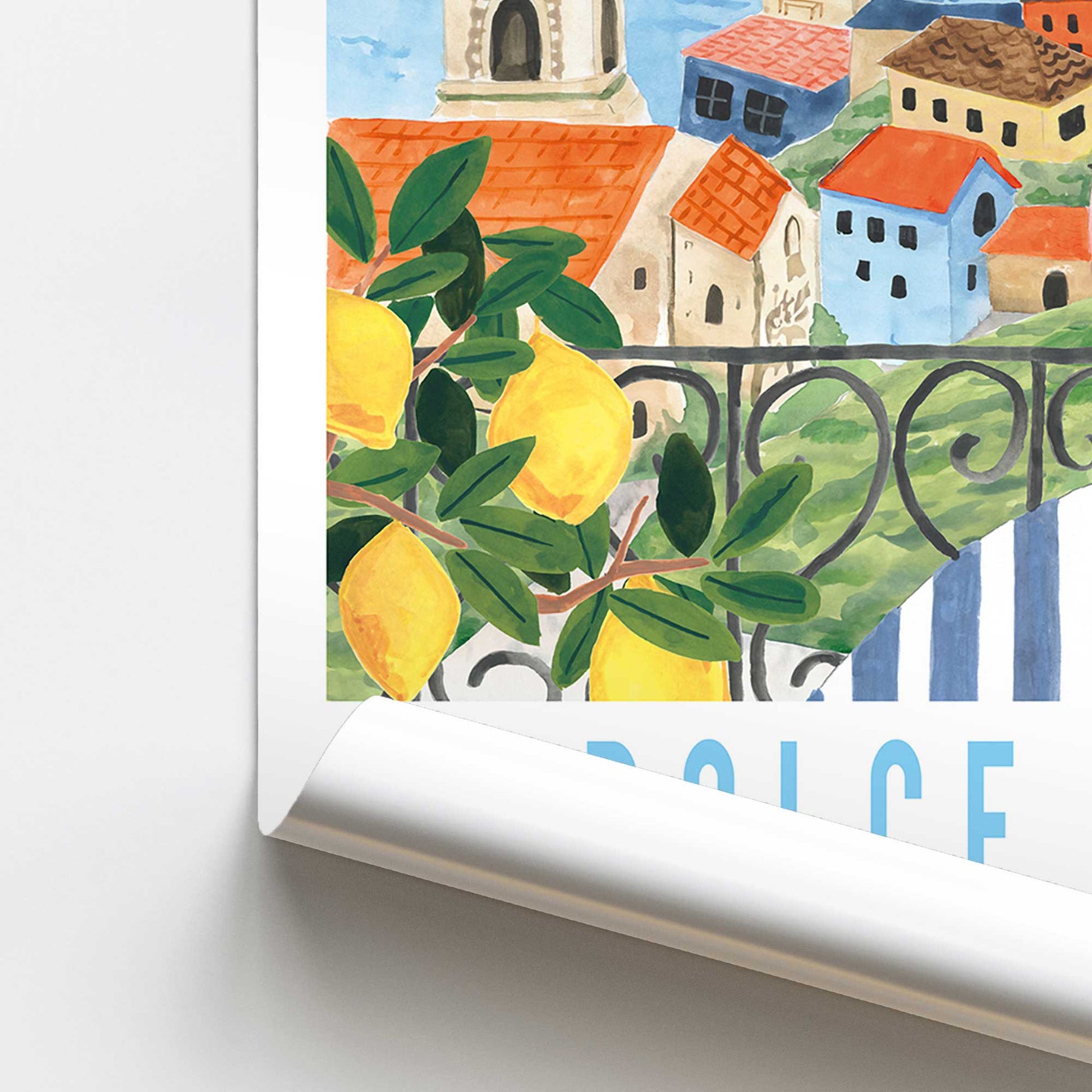 [color:Rolled Print], Picture of close up of art