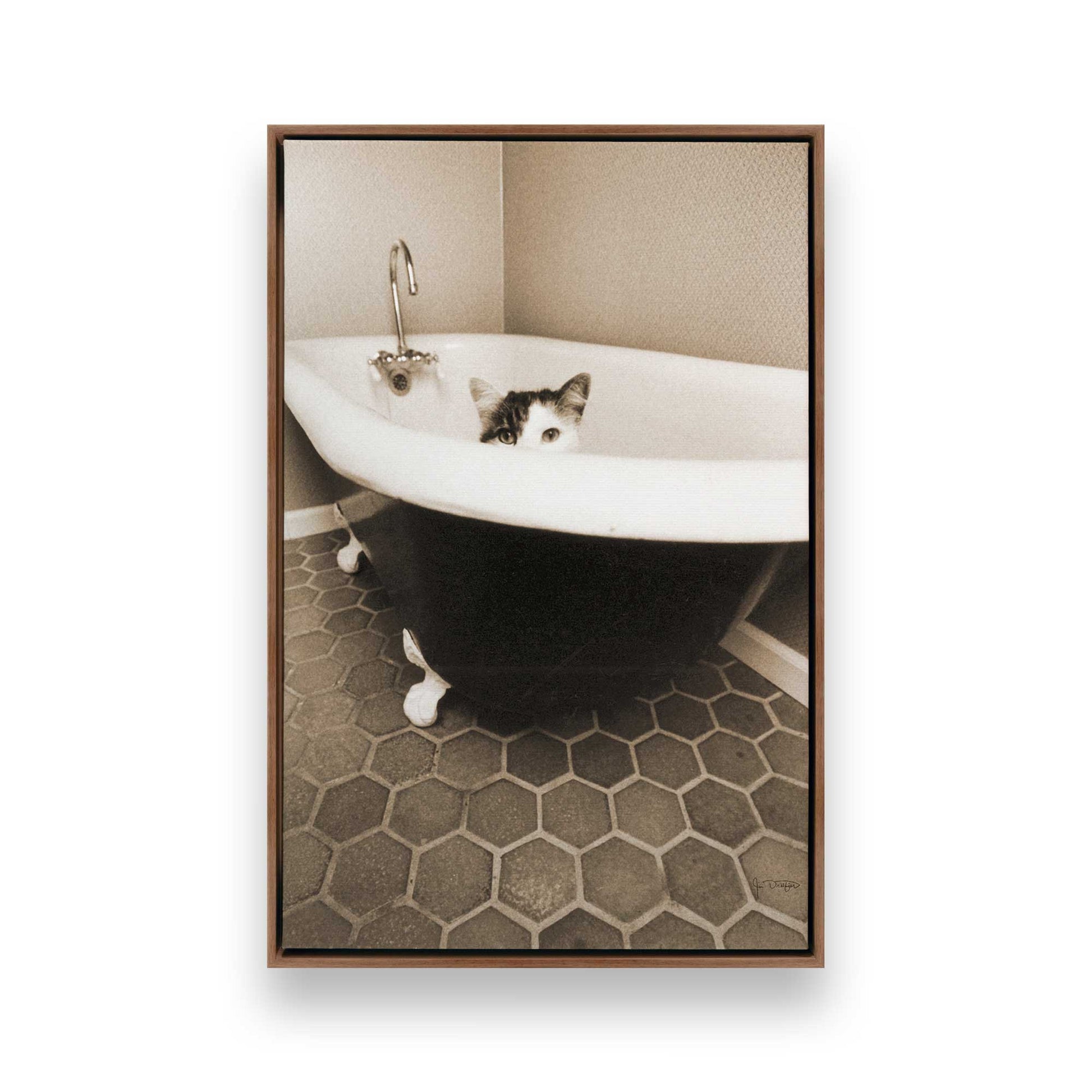 [Color:Walnut], Picture of art in a Walnut frame