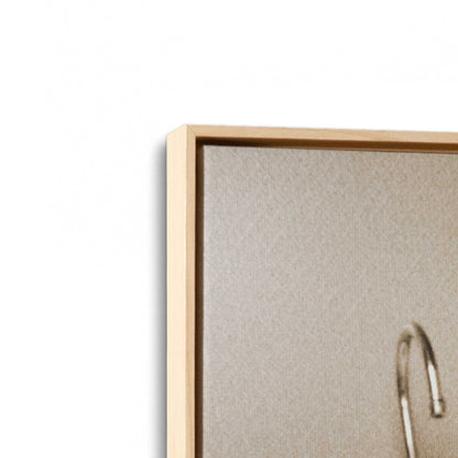 [Color:American Maple], Picture of art in a American Maple frame at an angle