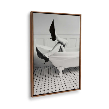 [Color:Walnut], Picture of the corner of the art