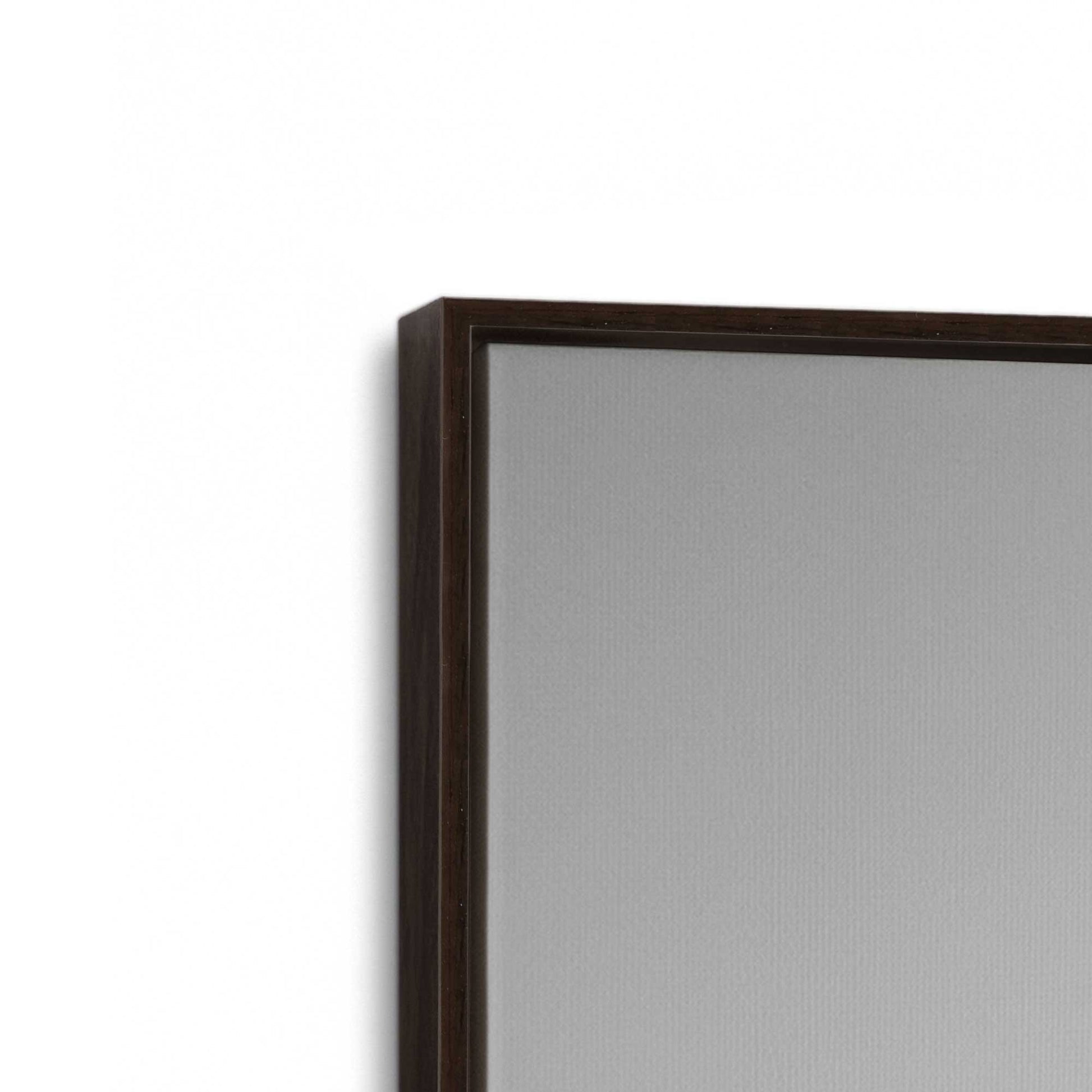 [Color:Espresso], Picture of art in a Espresso frame at an angle