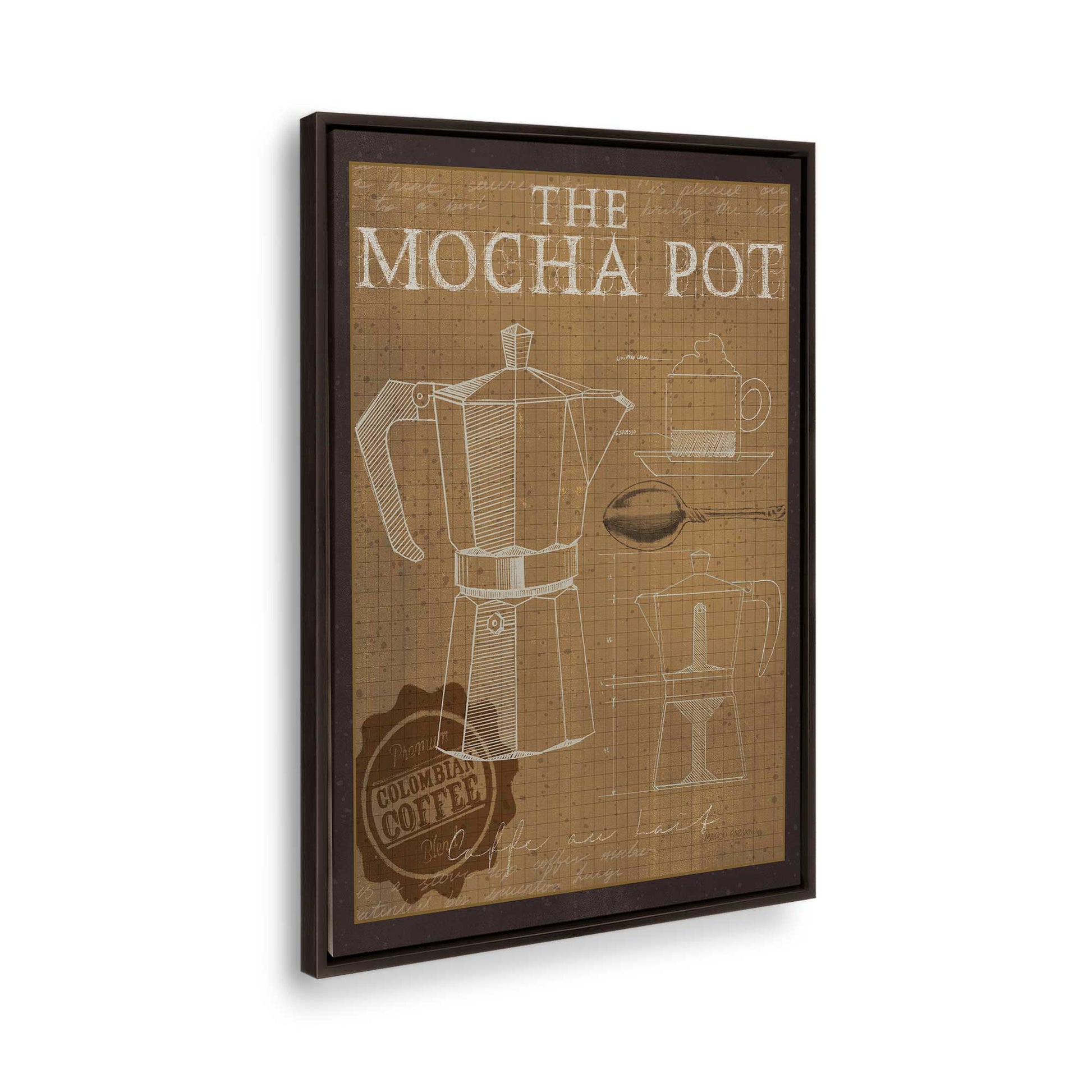 [Color:Espresso], Picture of the corner of the art