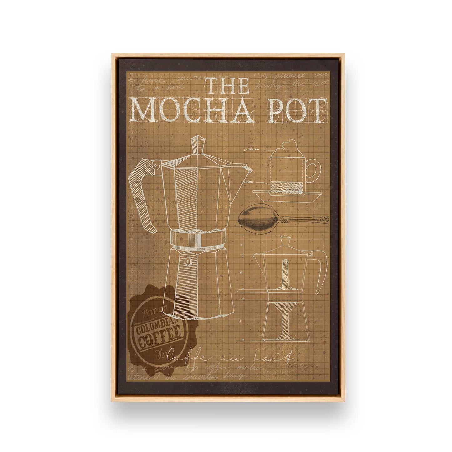 [Color:American Maple], Picture of art in a American Maple frame