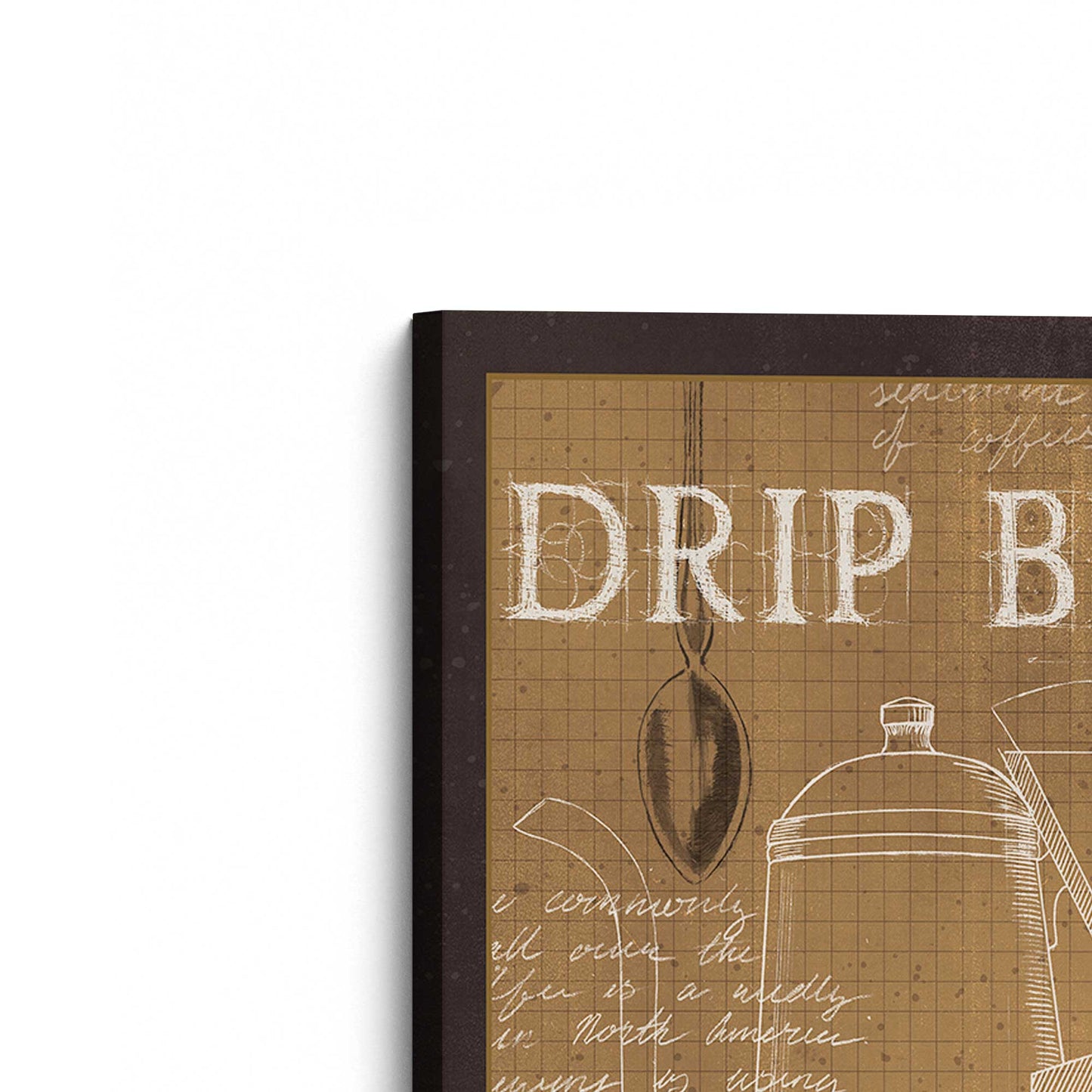 [Color:Stretched Canvas], Picture of the corner of the art