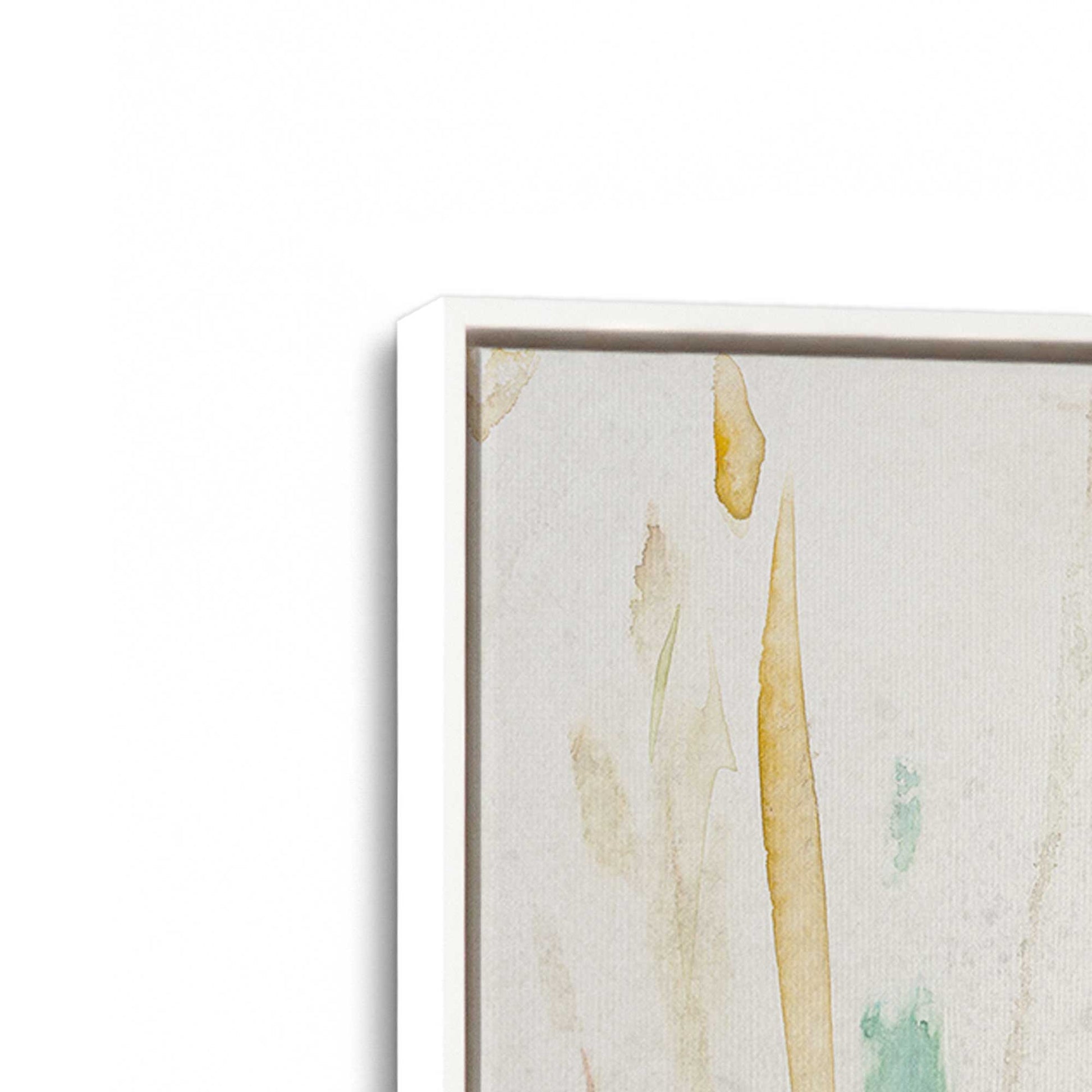 [Color:Opaque White], Picture of art in a White frame at an angle