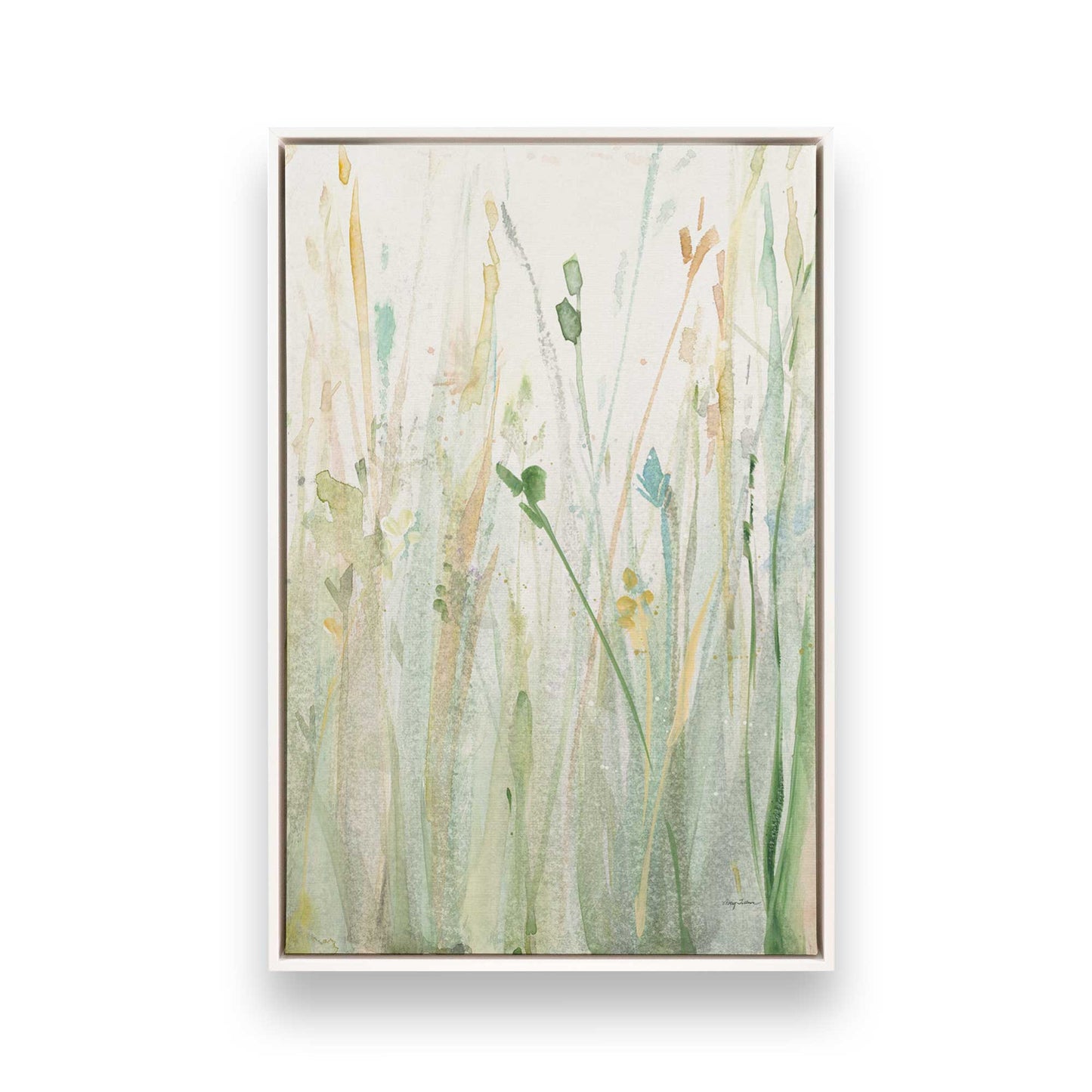 [Color:Opaque White], Picture of art in a White frame