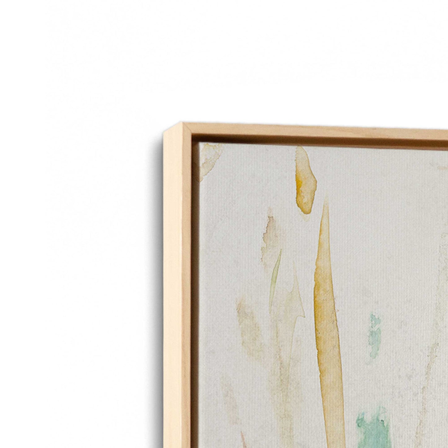 [Color:American Maple], Picture of art in a American Maple frame at an angle