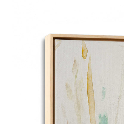 [Color:American Maple], Picture of art in a American Maple frame at an angle