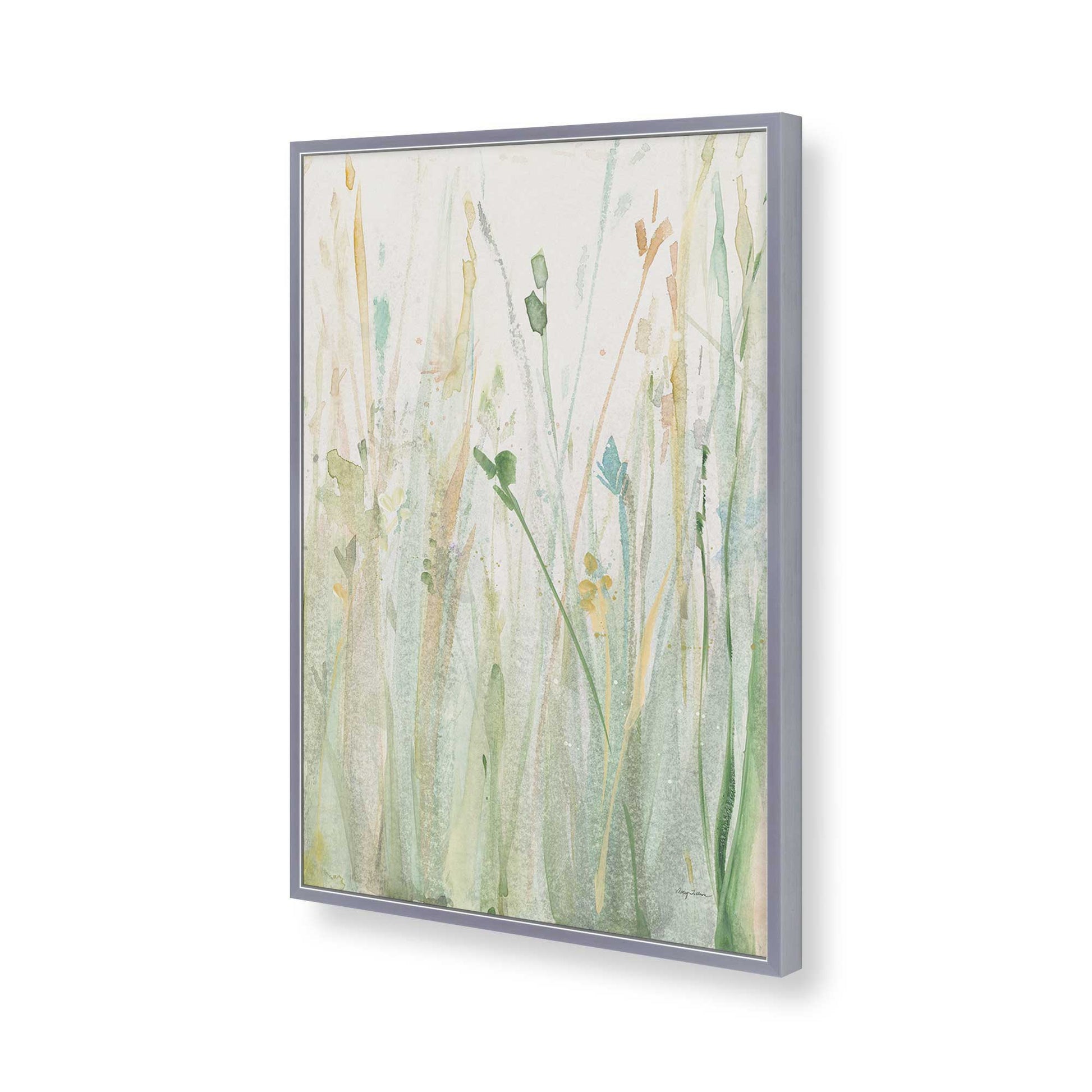 [Color:Polished Chrome], Picture of art in a Polished Chrome frame of the corner