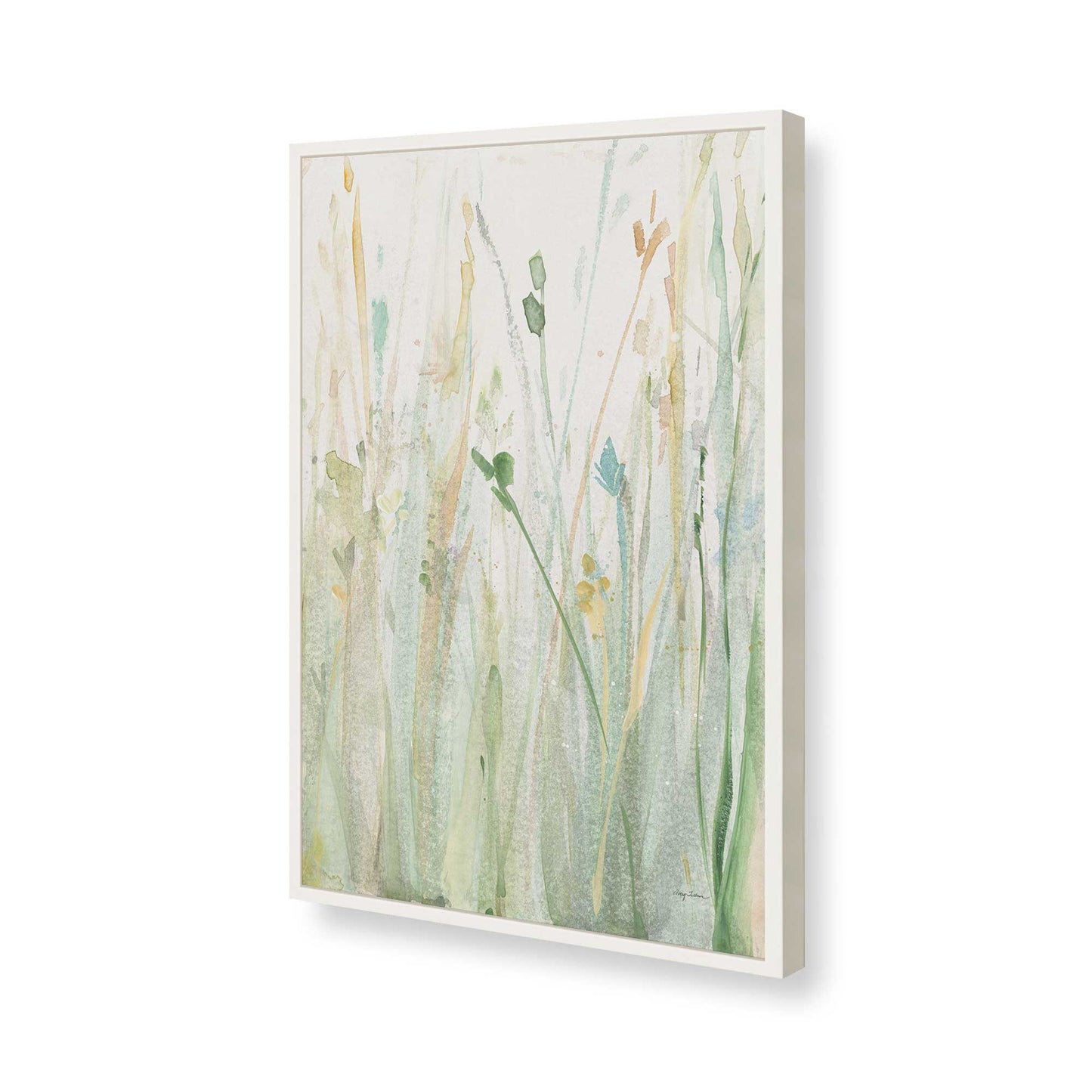 [Color:Opaque White], Picture of art in a Opaque White frame of the corner