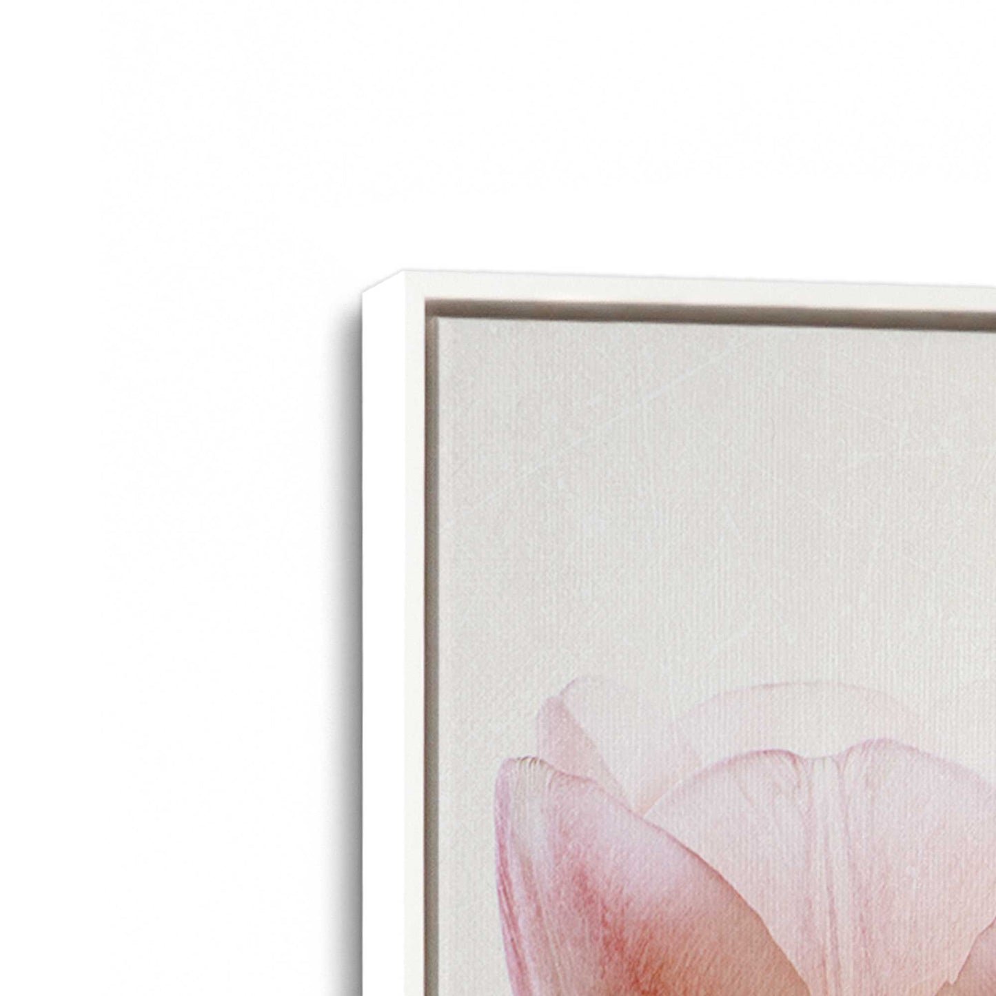 [Color:Opaque White], Picture of art in a White frame at an angle