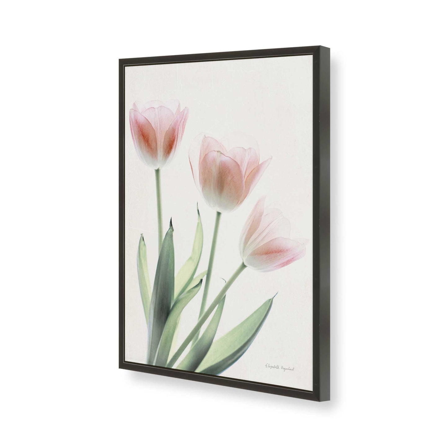 [Color:Satin Black], Picture of art in a Satin Black frame of the corner