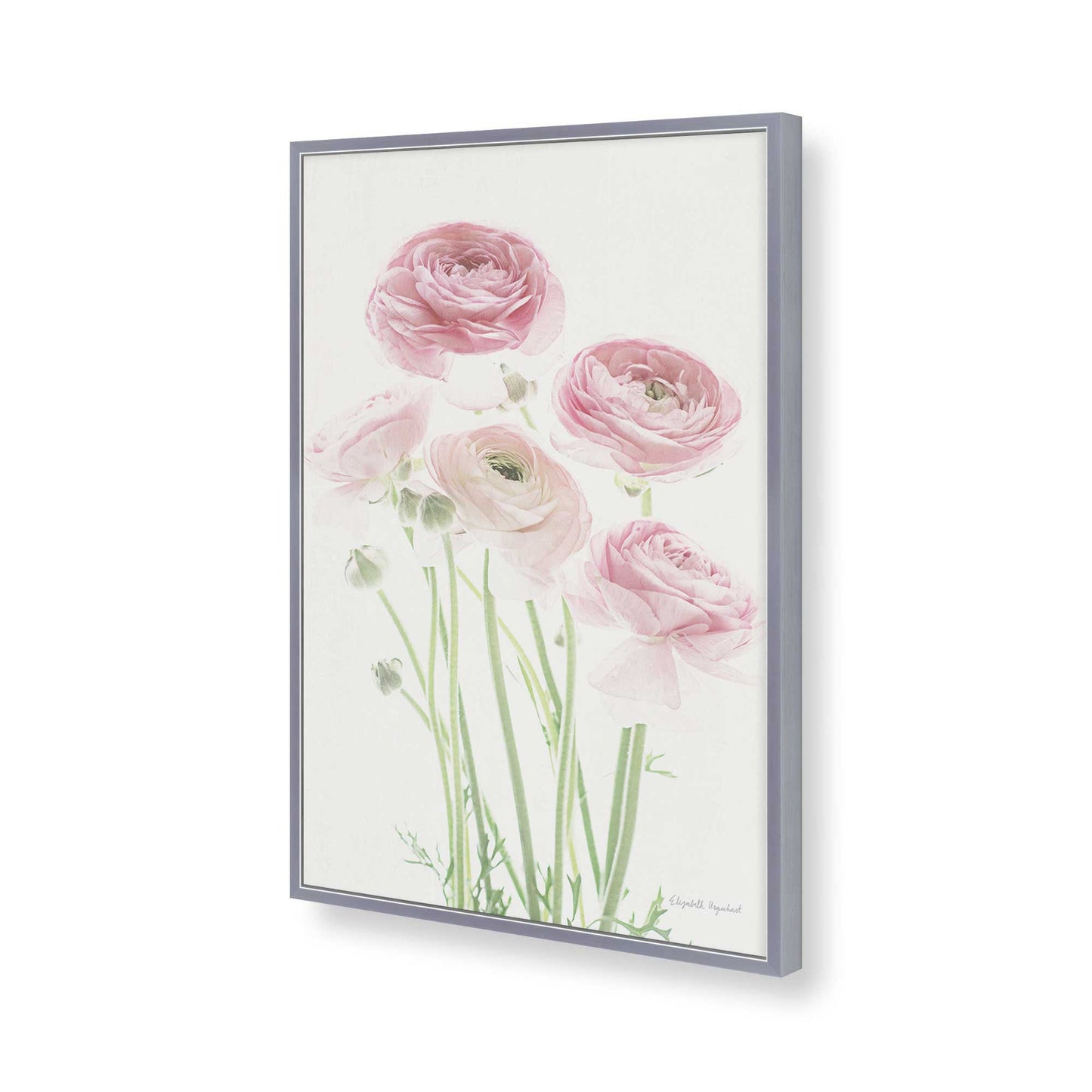 [Color:Polished Chrome], Picture of art in a Polished Chrome frame of the corner