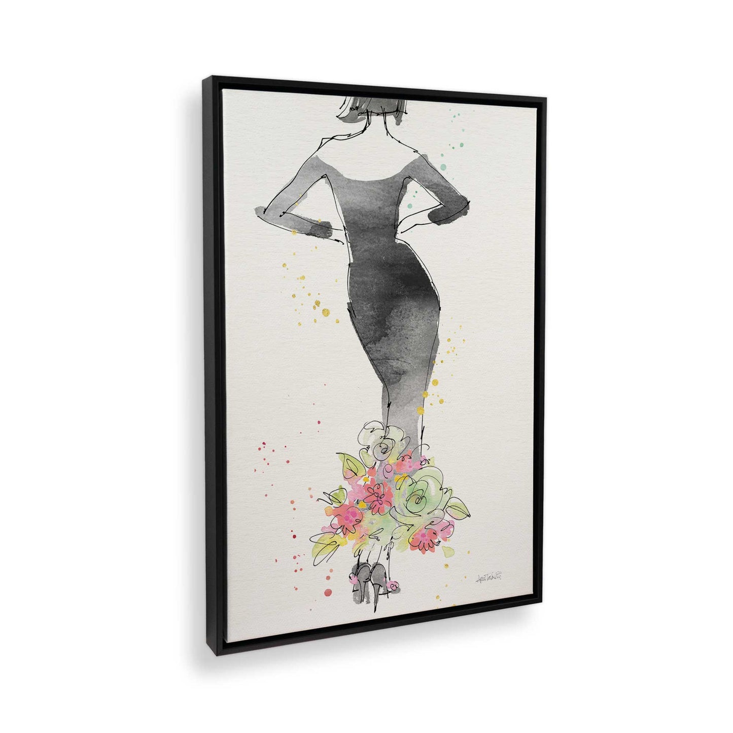 [Color:Satin Black], Picture of the corner of the art