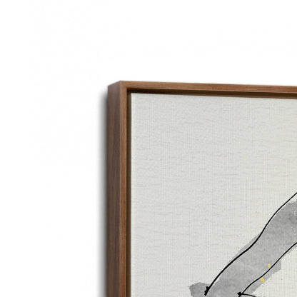 [Color:Walnut], Picture of art in a Walnut frame at an angle