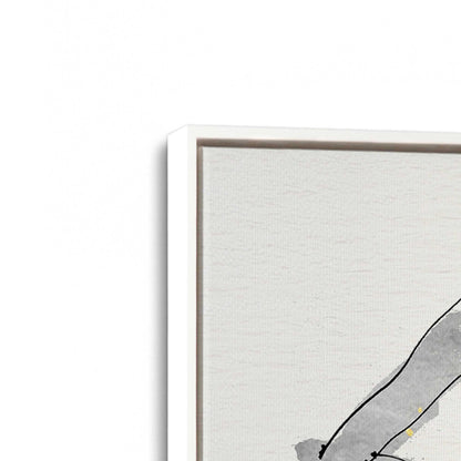 [Color:Opaque White], Picture of art in a White frame at an angle