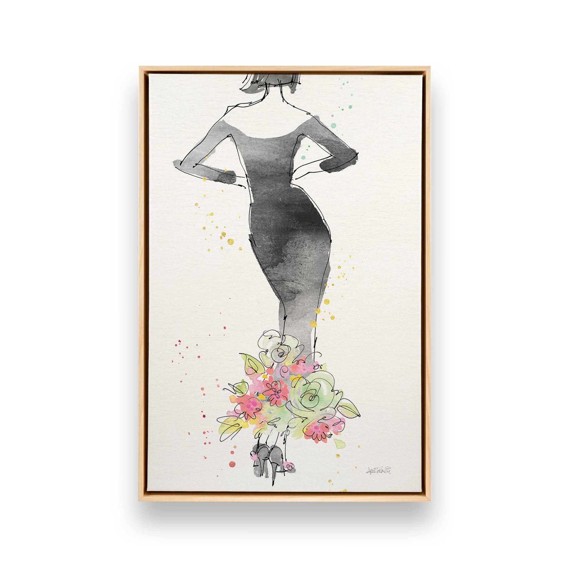 [Color:American Maple], Picture of art in a American Maple frame