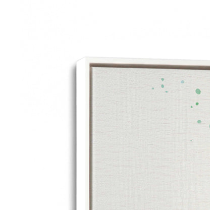 [Color:Opaque White], Picture of art in a White frame at an angle