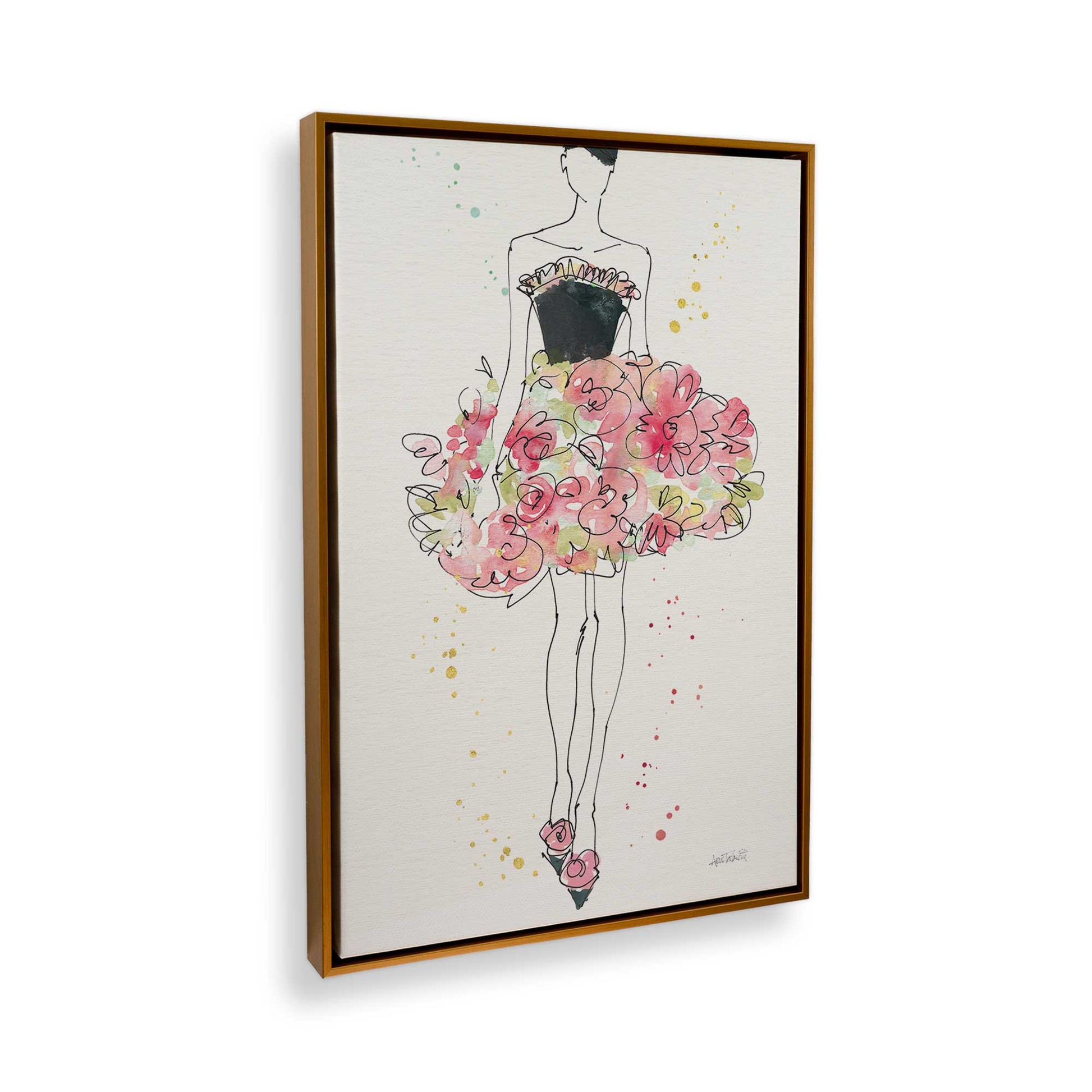 [Color:Polished Gold], Picture of the corner of the art