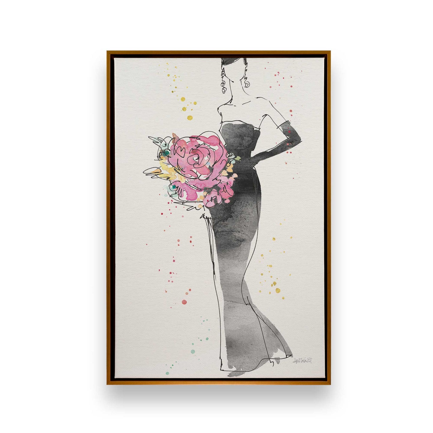 [Color:Polished Gold], Picture of art in a Polished Gold frame